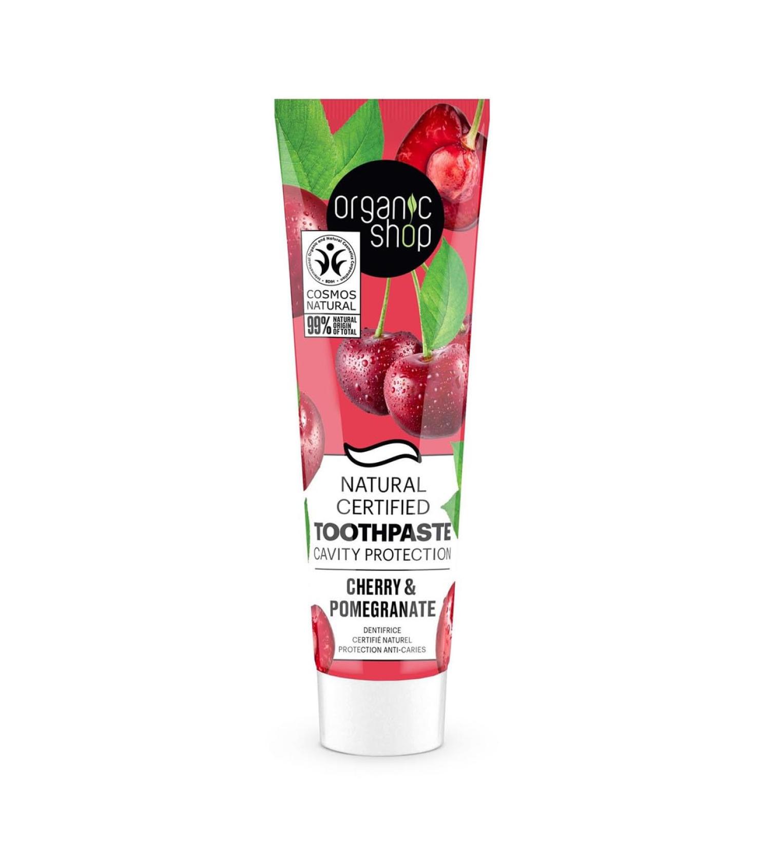 ORGANIC SHOP CHERRY DENTIFRICO CAVITY PROTECTION 100GR