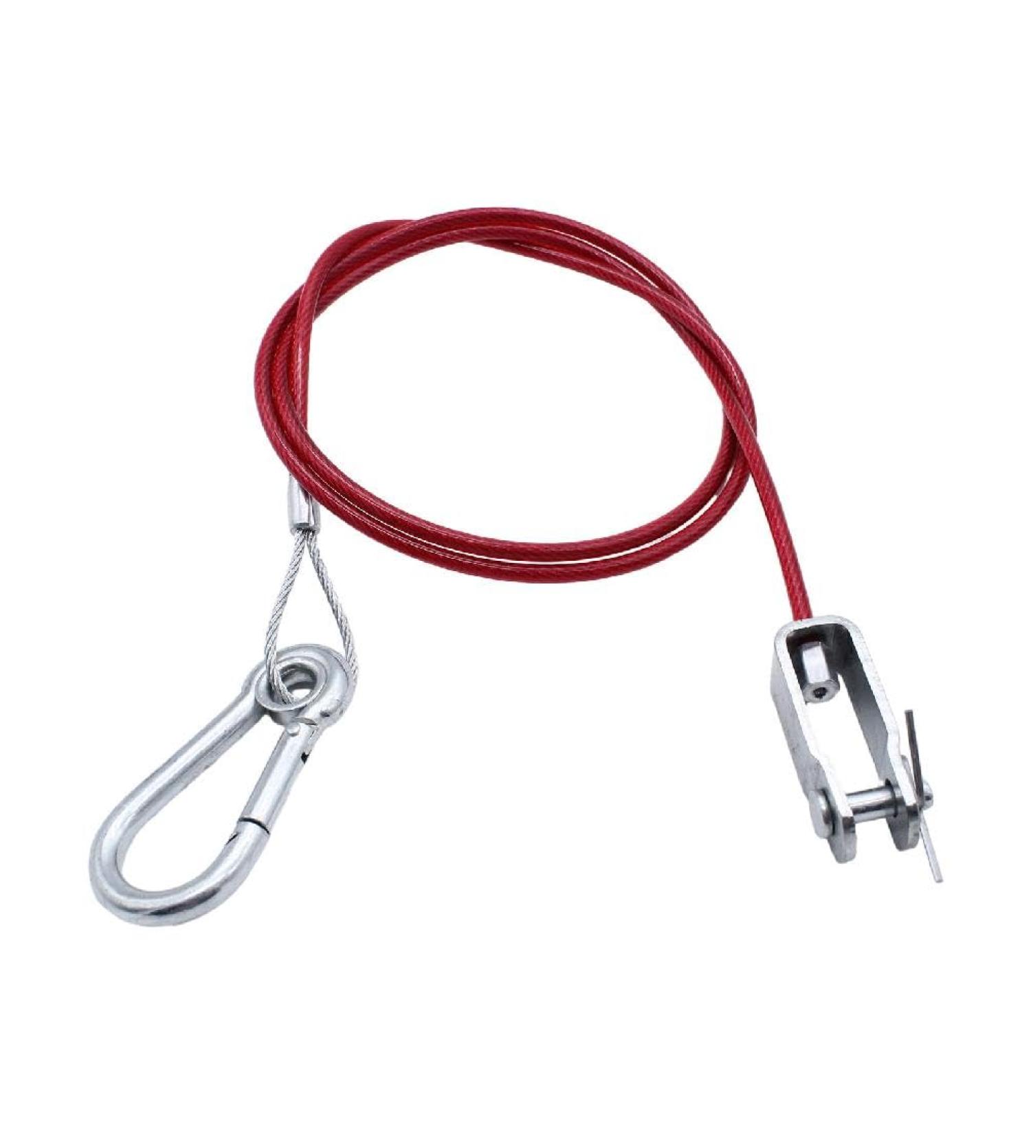 Stainless Steel Trailer Dismounting Safety Rope With U Shaped Clip And Carabiner Fork Ensure Safe Stable Towing Journey Trailer Safety Rope U Shaped Clip Towing Rope Car Trailer Safety Rope Boats Rope - Buy Online on GoSupps.com