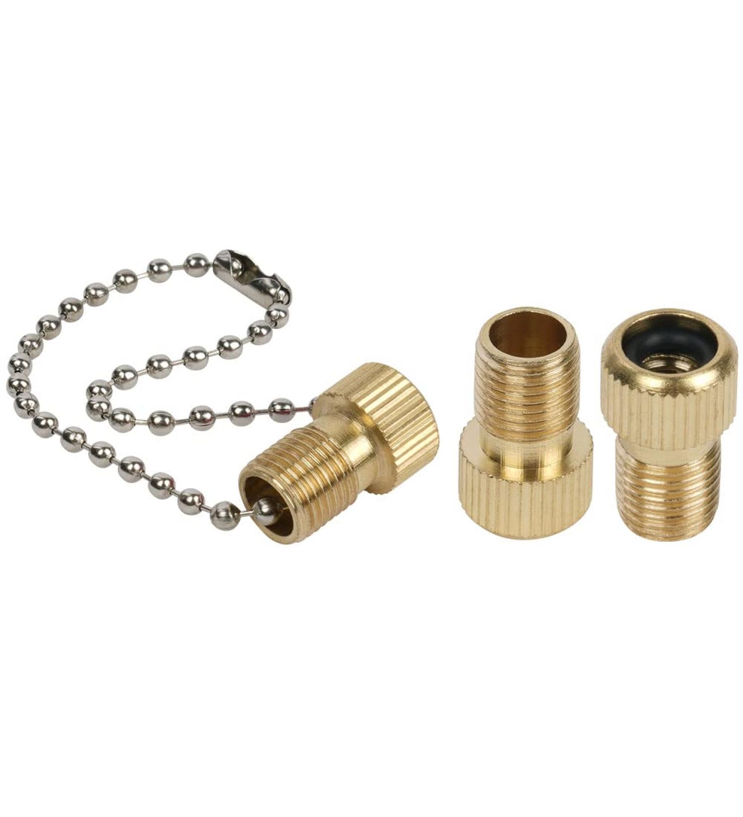 Flintronic Brass Bicycle Valve Adapter - 3 Pack | Durable Brass Auto Ventile Valve with Sealing Ring | Gold Finish for Bikes & Cars - Buy Online on GoSupps.com