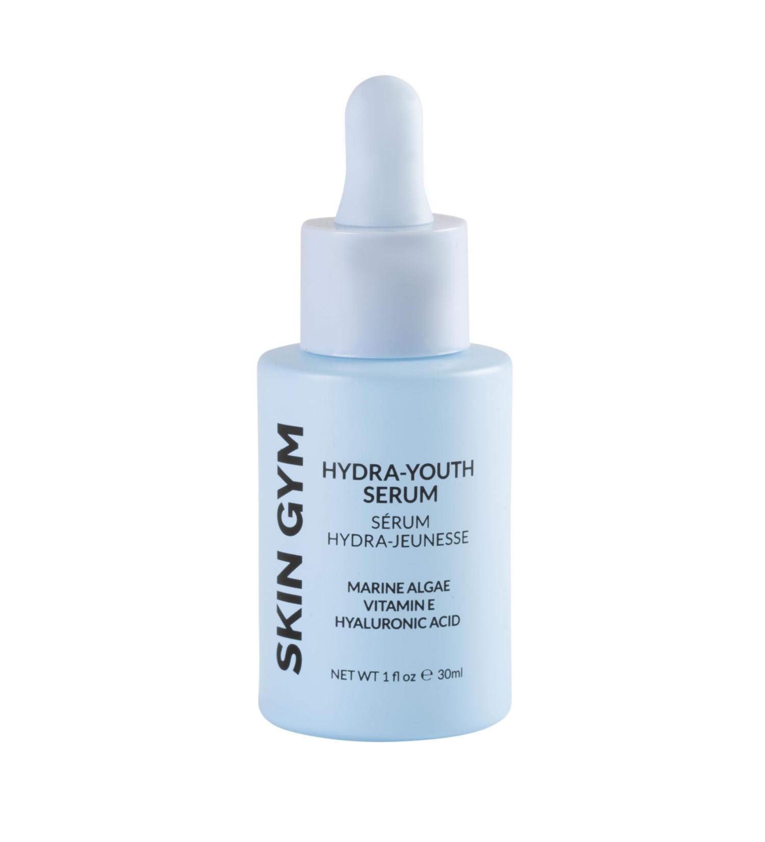 Skin Gym Hydra-Youth Vitamin C Face Serum | Mega-Moisturizing Anti-Aging Skincare with Marine Algae & Hyaluronic Acid - Buy Online on GoSupps.com
