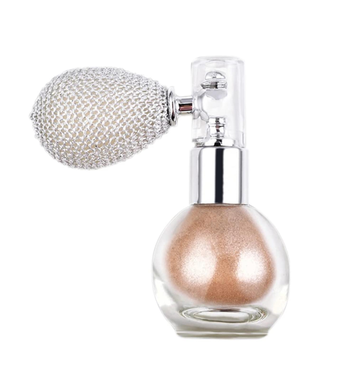 Glitter Spray Body Glitter Highlighter Powder Spray Makeup Pigment Powder with Aroma Glitter Brighten Shimmer Fresh Makeup Powder for Face Body Cosmetic 02 champagne - Buy Online on GoSupps.com