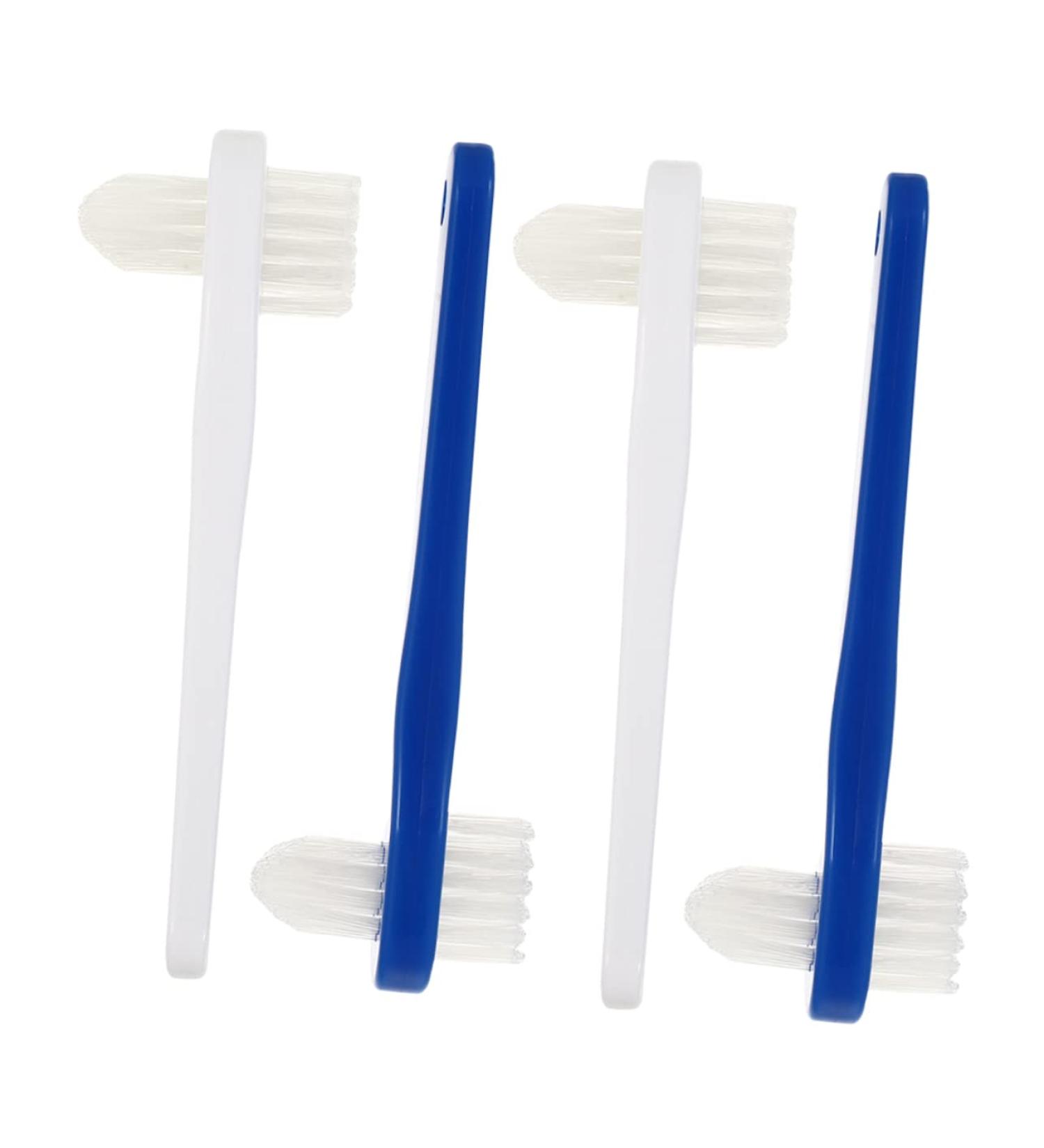 Minkissy 16-Pack Double-Headed Toothbrush Prosthesis Care Denture Cleaning Brushes for False Teeth - Buy Online on GoSupps.com