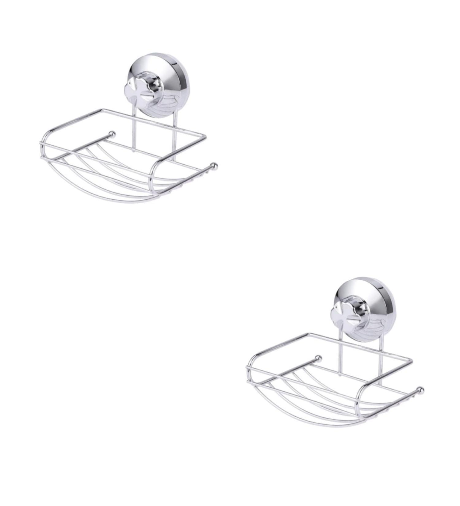 Ciieeo 2pcs Shower Soap Holder Watch Holder Watch Stand Stainless Steel Soap Holder Strong Suction Soap Holder Suction Cup Soap Holder Bar Soap Holder Bathroom Soap Holder Soap Dish Metal - Buy Online on GoSupps.com