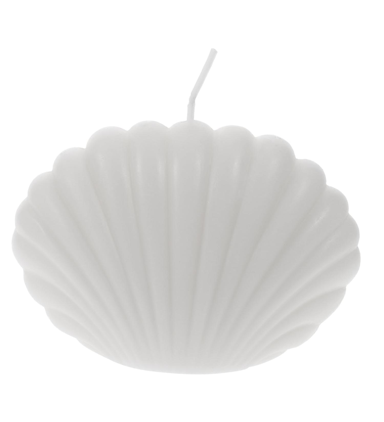 Buy Hand Poured Shell Candle | Long Burning Scented Bubble Candle for Home Decor - 1pc White Pearl Fragrance - Buy Online on GoSupps.com