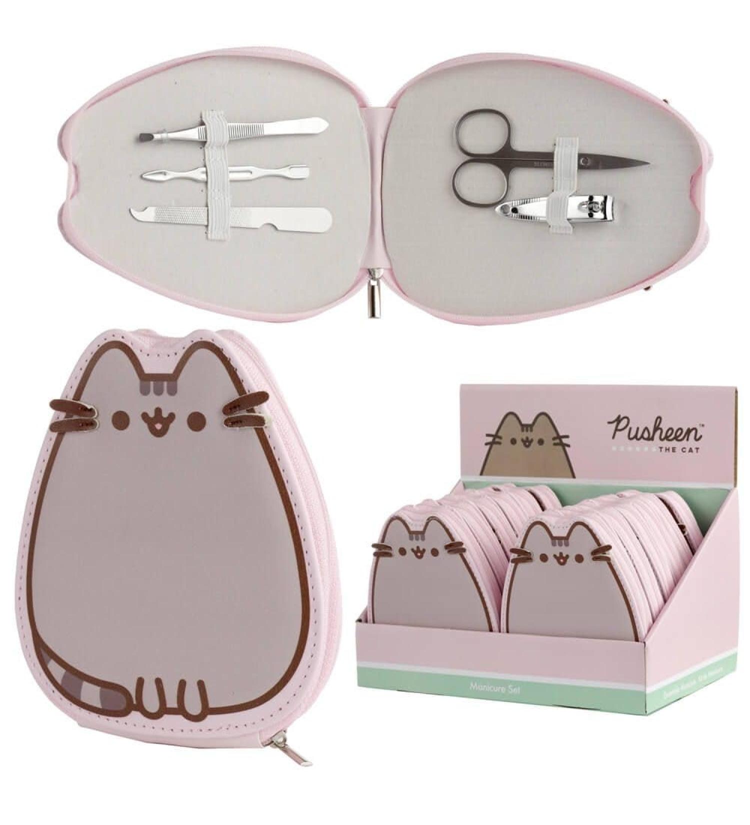 Puckator Pusheen The Cat Shaped 5 Piece Manicure Set - Nail Care Kit Gift Gifts Set for Women Men - Personal Safe Care - Travel Holiday Essentials Accessories Kits - Health Beauty Items Products - Buy Online on GoSupps.com