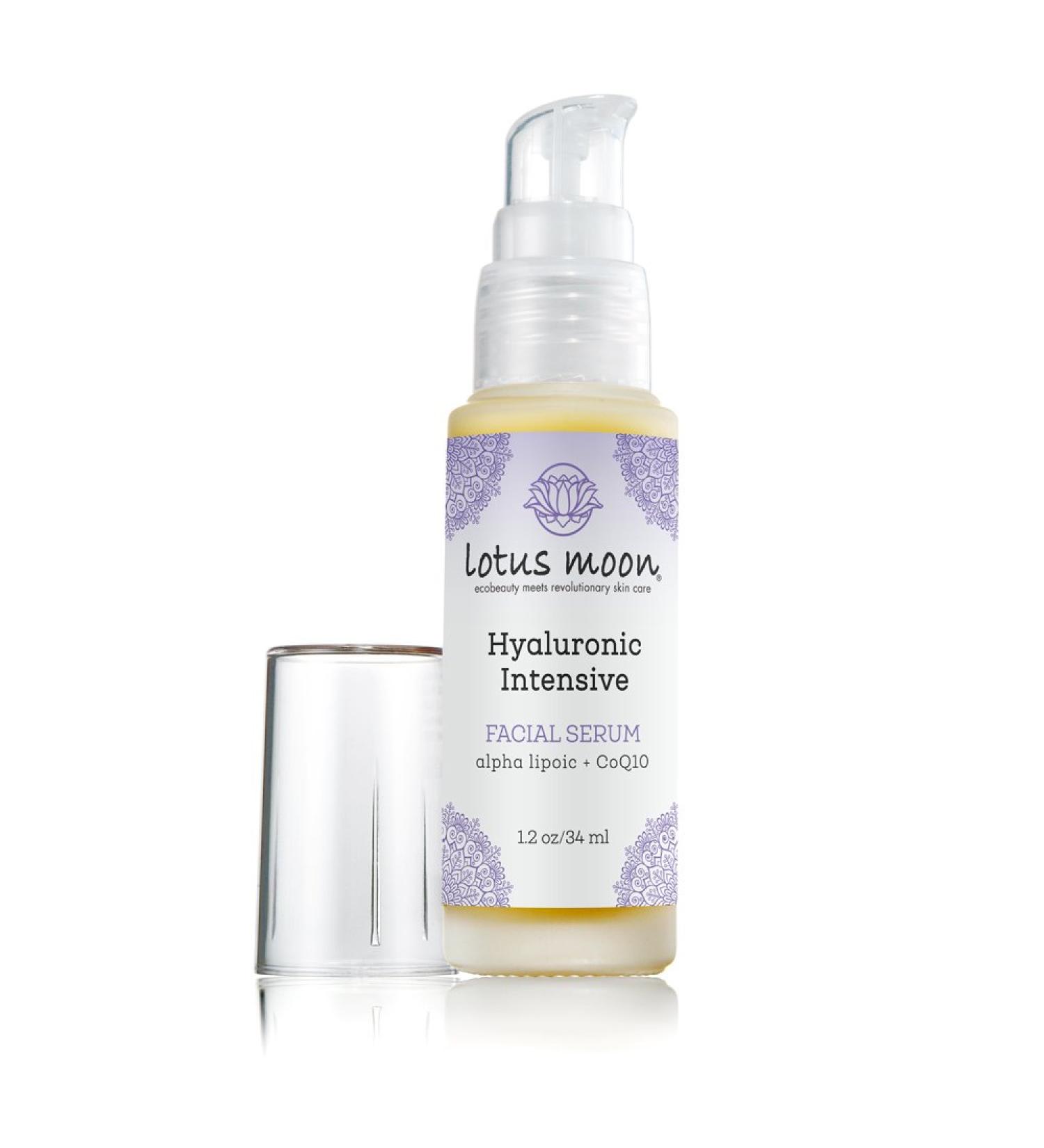 Lotus Moon Hyaluronic Intensive - Hyaluronic Serum with CoQ10 and Alpha Lipoic Acid | Plant-Based, Clean, Cruelty-Free, Functional Skincare (1.2 fl oz | 34 ml)