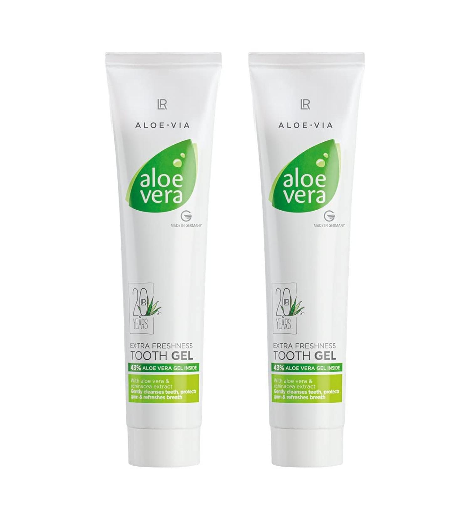 Aloe Vera Extra Fresh Tooth Gel XXL Set of 2 (2 x 125 ml)