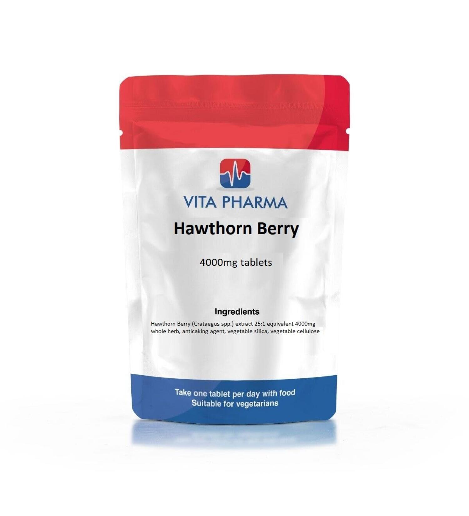 VITA PHARMA Hawthorn Berry 4000mg 60 Tablets