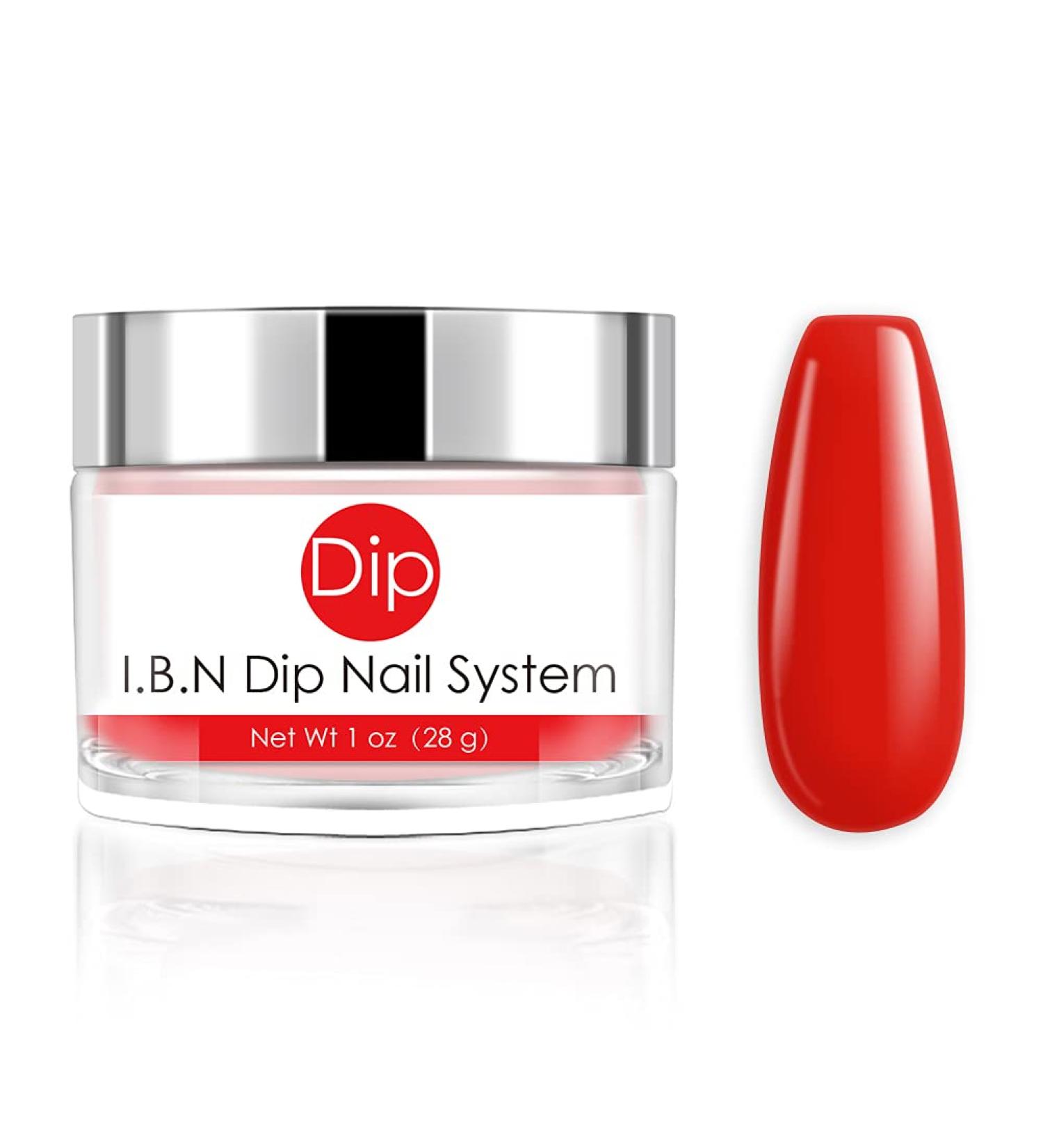 Orange Nail Dipping Powder 1oz with Vitamin | I.B.N Acrylic Dip Powder for DIY Manicure | No UV LED Lamp Needed (DIP 028) - Buy Online on GoSupps.com
