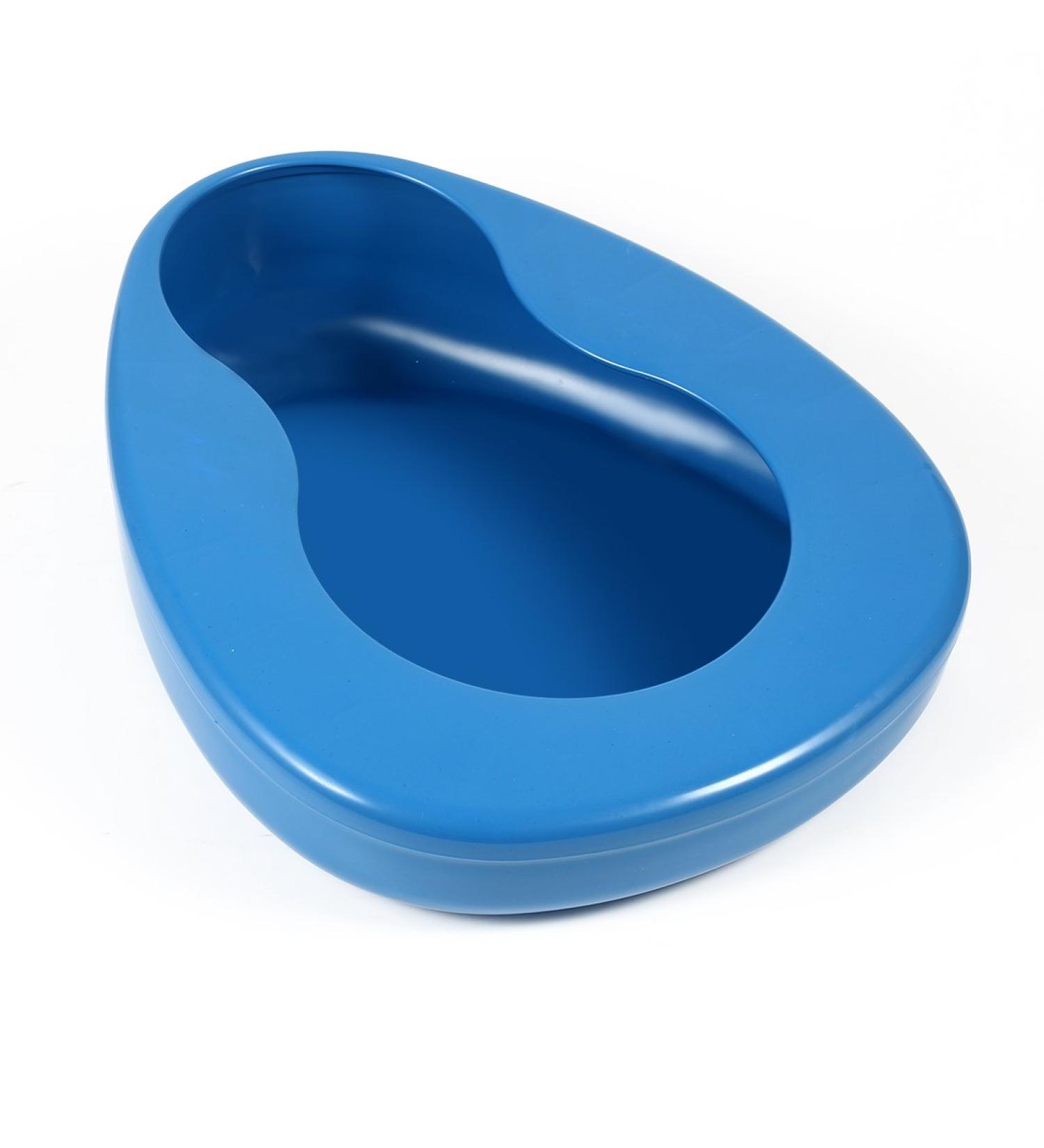ONEDONE Heavy Duty Bedpan for Elderly Men and Women - Large and Thick Bedpan for Bedridden Patients in Hospital or Home - Emergency Device - Blue - Buy Online on GoSupps.com