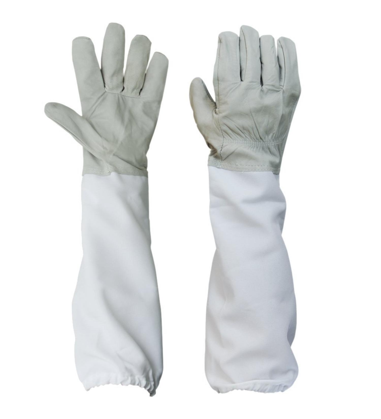 BESTOPE Beekeeping Protective Gloves with Vented Long Sleeves 4.33" Width--Grey 1 Pair - Buy Online on GoSupps.com