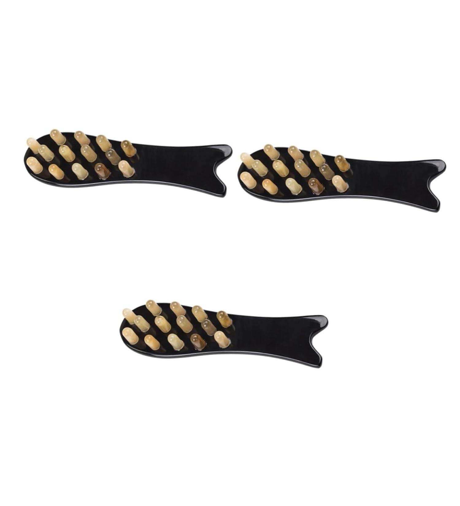 Beavorty 3-St Kamm Scalp Massage Tool - Wooden Hairbrush for Women | Multi-Purpose Styling & Hair Comb - Buy Online on GoSupps.com