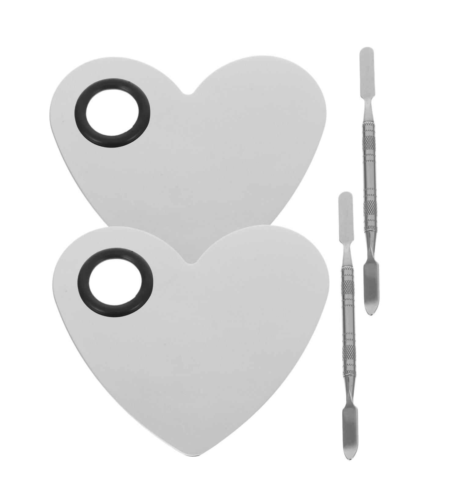 PACKOVE 2 Ensembles Palette de M lange Inoxydable de Anneaux Spatule pour Coloration Ongles Outil Professionnel de Beaut pour Salon et Usage Personnel - Buy Online on GoSupps.com