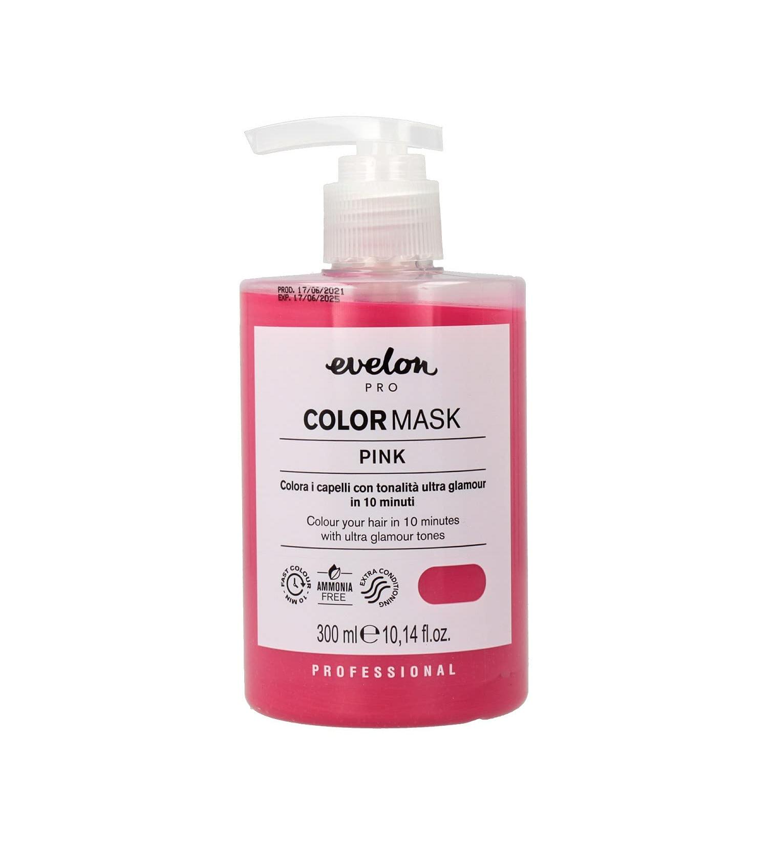 Evelon Colour Ammonia-Free Pink Hair Mask 300 ml