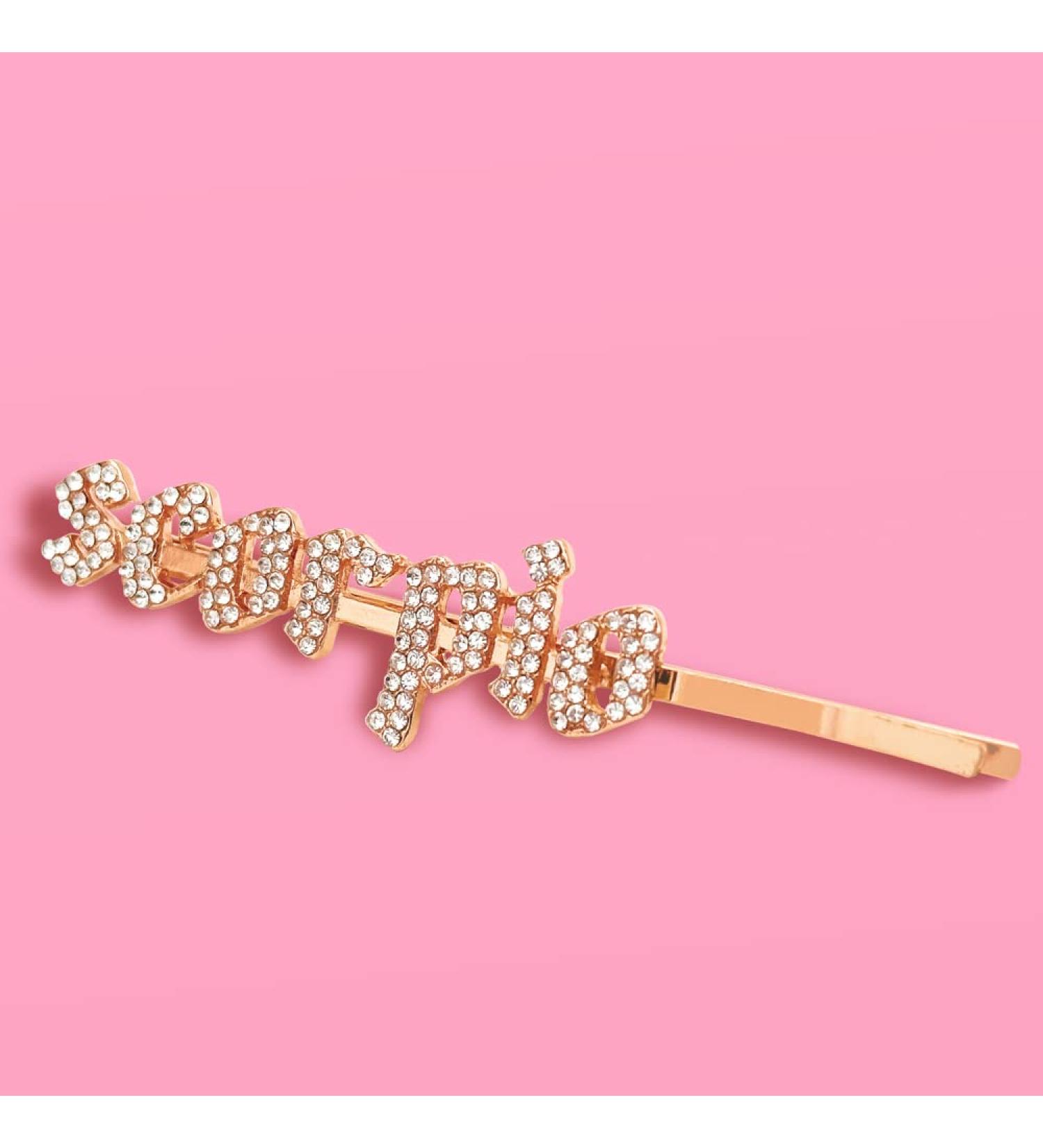Scorpio Rhinestone Hair Pin - Zodiac Birthday Party Accessory - Buy Online on GoSupps.com
