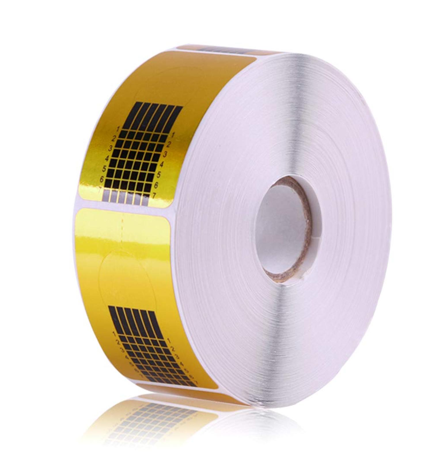 500 Self-Adhesive Golden Nail Stencils for Gel Nails - UV Art Modeling Templates for Perfect Extensions - Buy Online on GoSupps.com