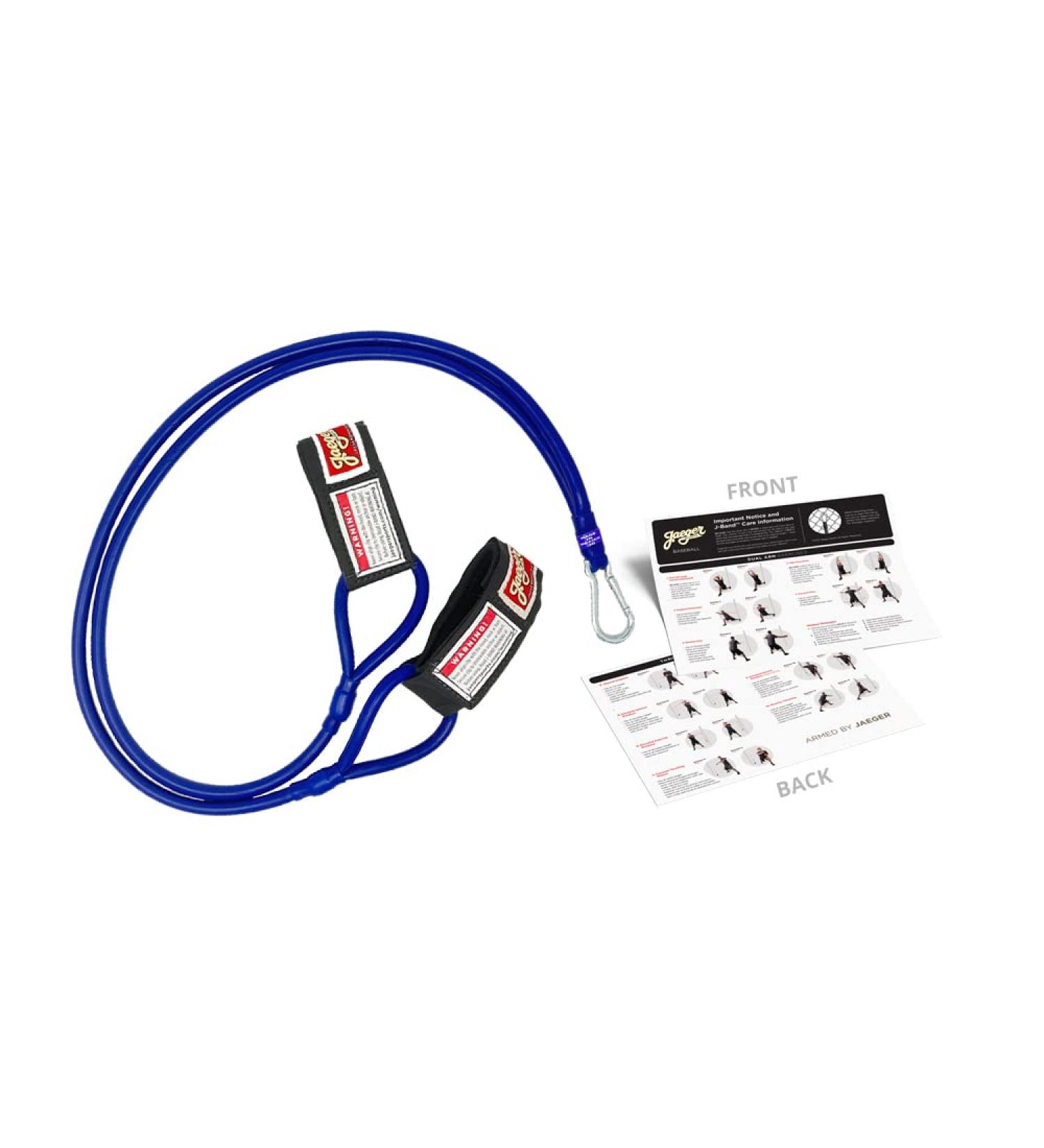 Jaeger J-Bands - Baseball & Softball Pitching Resistance Bands with Laminated Instruction Sheet - Ages 13 & Above - Buy Online on GoSupps.com