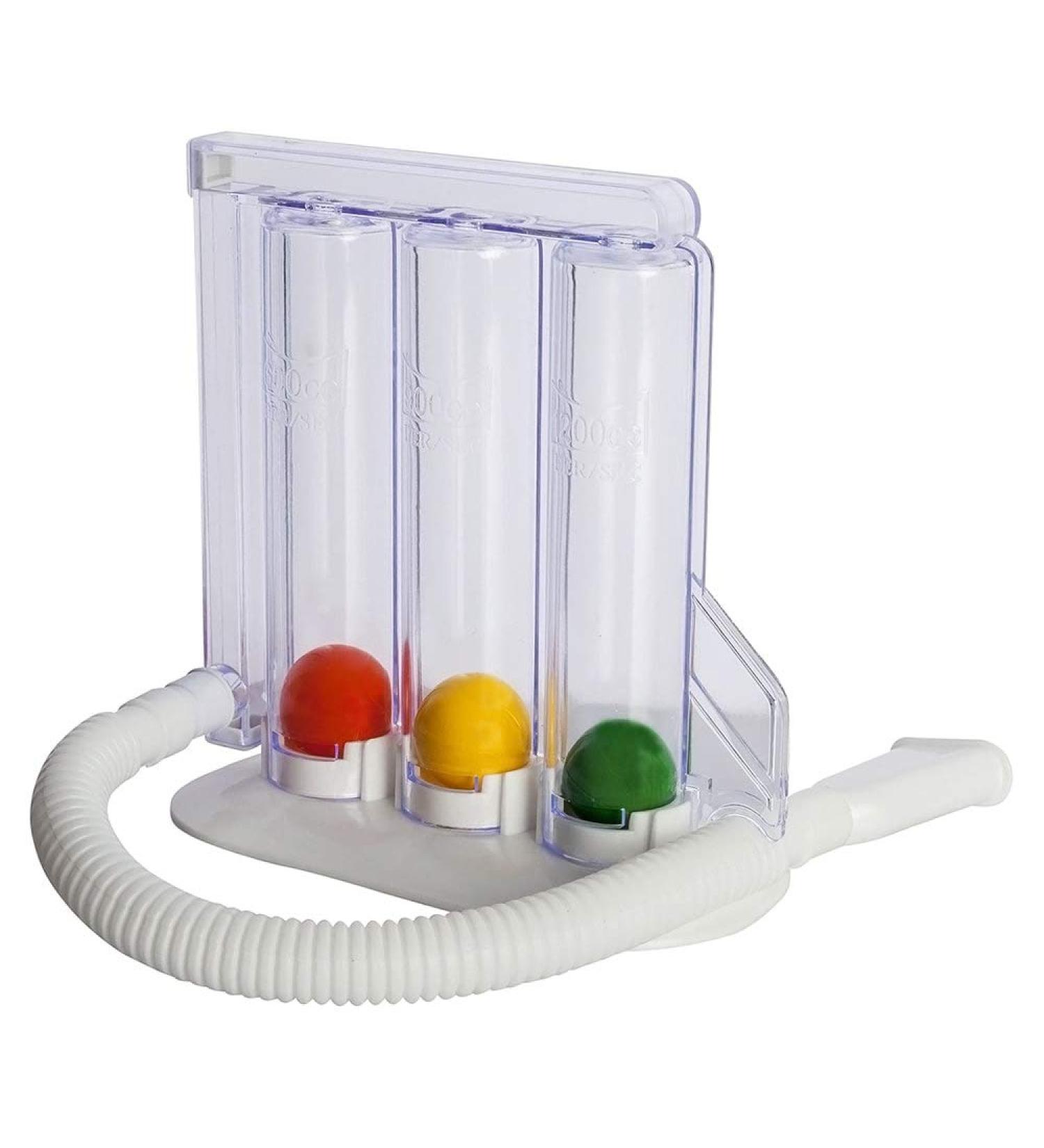HealthAndYoga(TM) Deep Breathing Exerciser - Improve Lung Capacity with Breath Exercise Measurement System - Buy Online on GoSupps.com