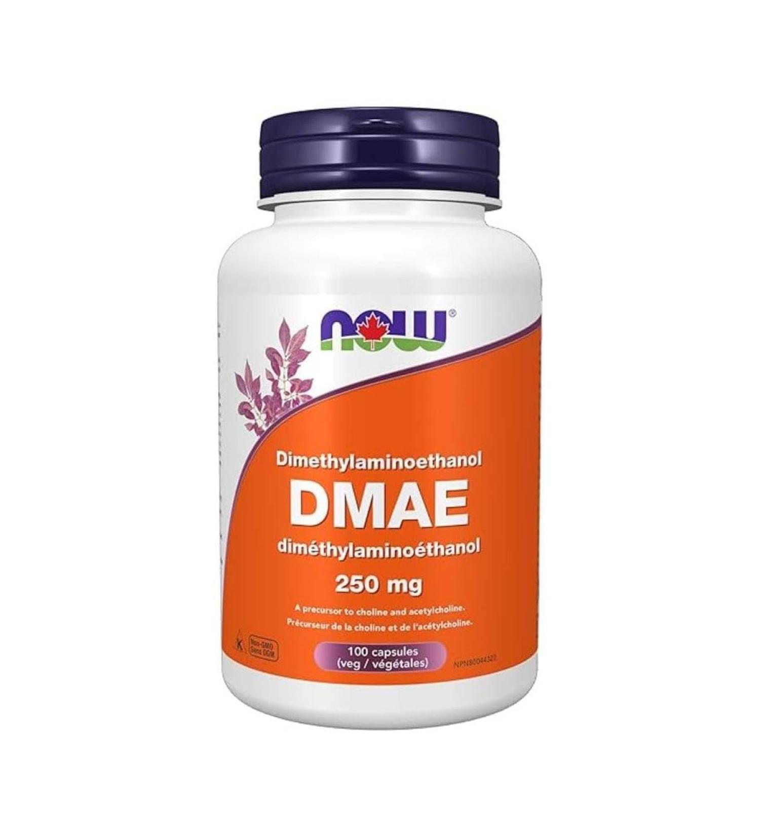 NOW Dmae Capsules 250mg 100 Count - Buy Online on GoSupps.com