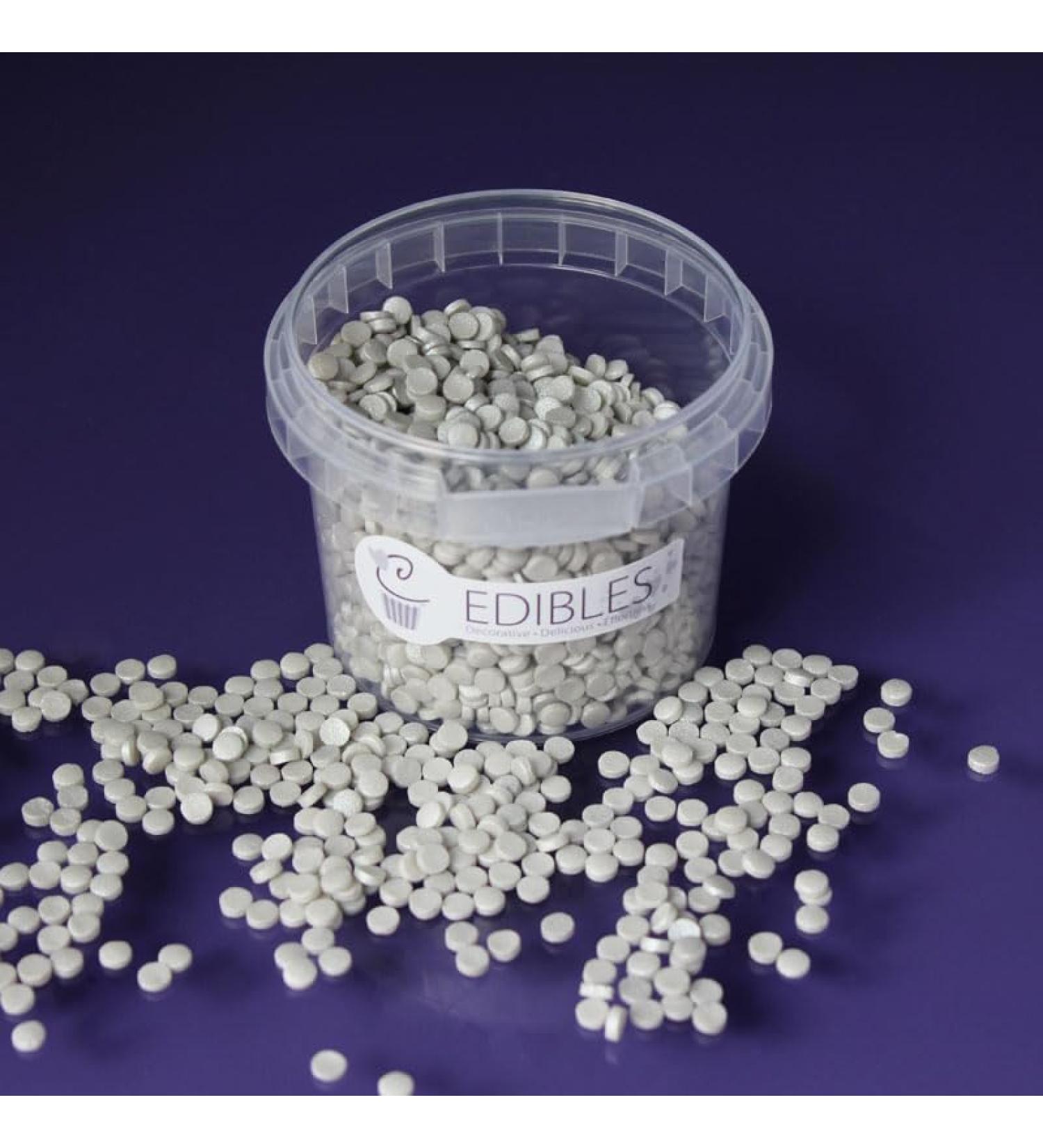 Purple Cupcakes Confetti - SHIMMER STERLING SILVER - Cake and Cupcake Sprinkles for Birthdays Weddings and all occassions