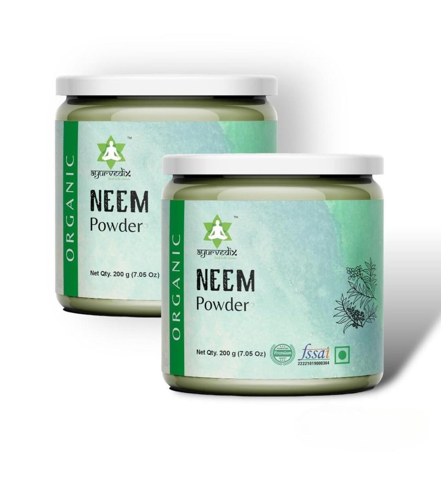 Neem Leaf Powder - Non GMO Added Preservatives or Additives Neem Supplement - (7.05 oz Pack of 2) 7.05 Ounce (Pack of 2) - Buy Online on GoSupps.com
