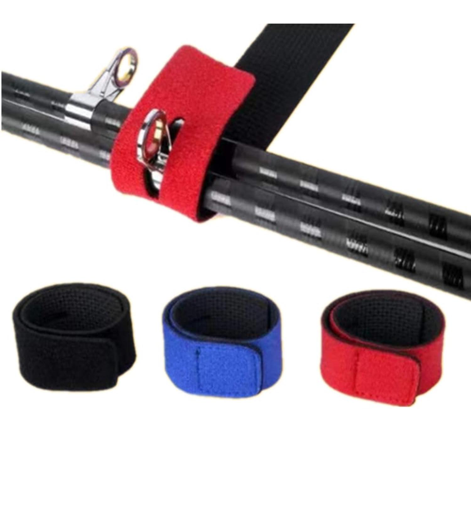 Cuicanfla Fishing Rod Straps - 15 Piece Velcro Elastic Belt Set in 3 Colors | Secure Your Fishing Rods - Buy Online on GoSupps.com