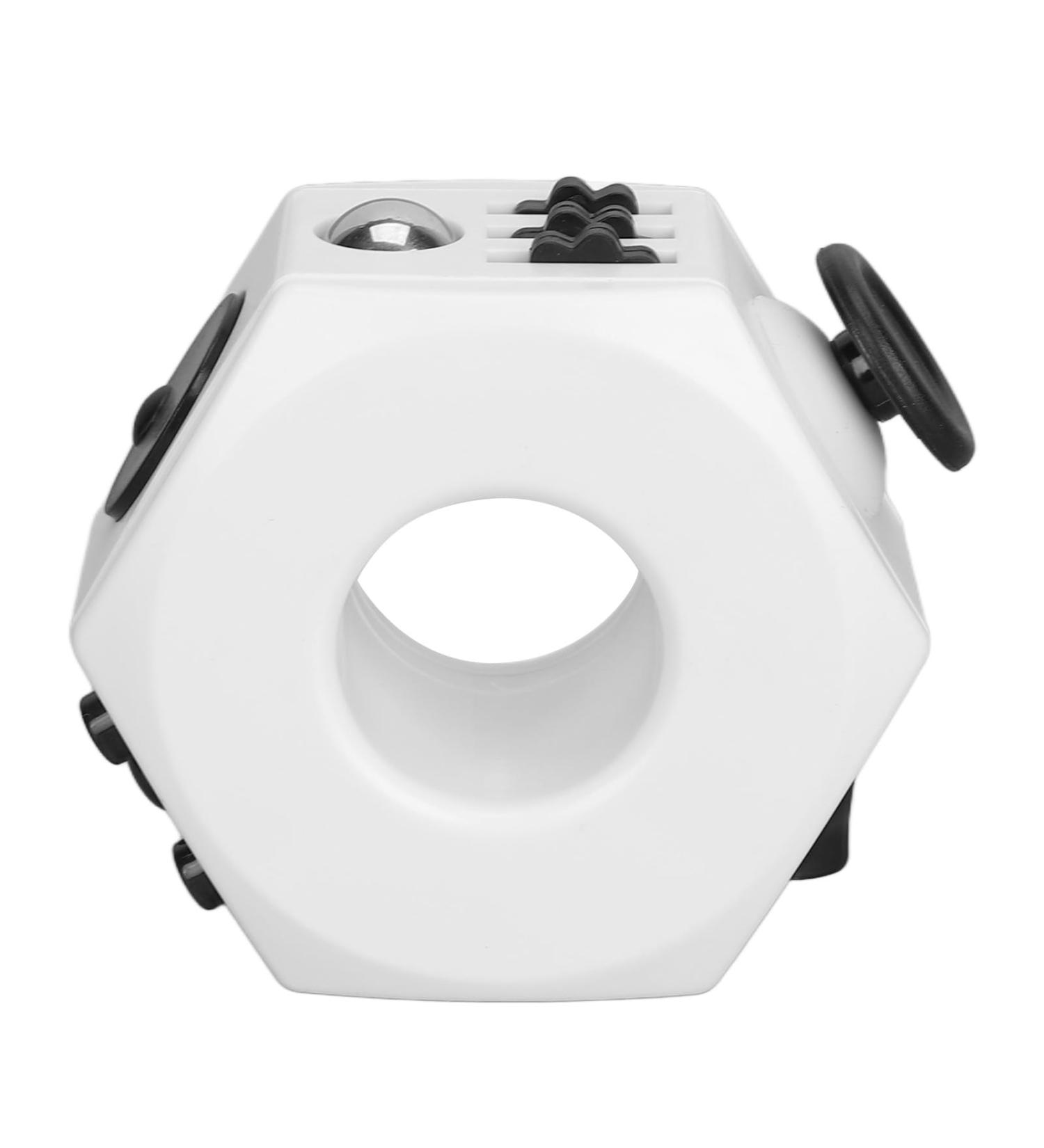 Fiddle Toy - 360 Mob-Finger Button Scooter & Stress Relief Ring - Rotating Decompression Toy (White) for International Shipping - Buy Online on GoSupps.com