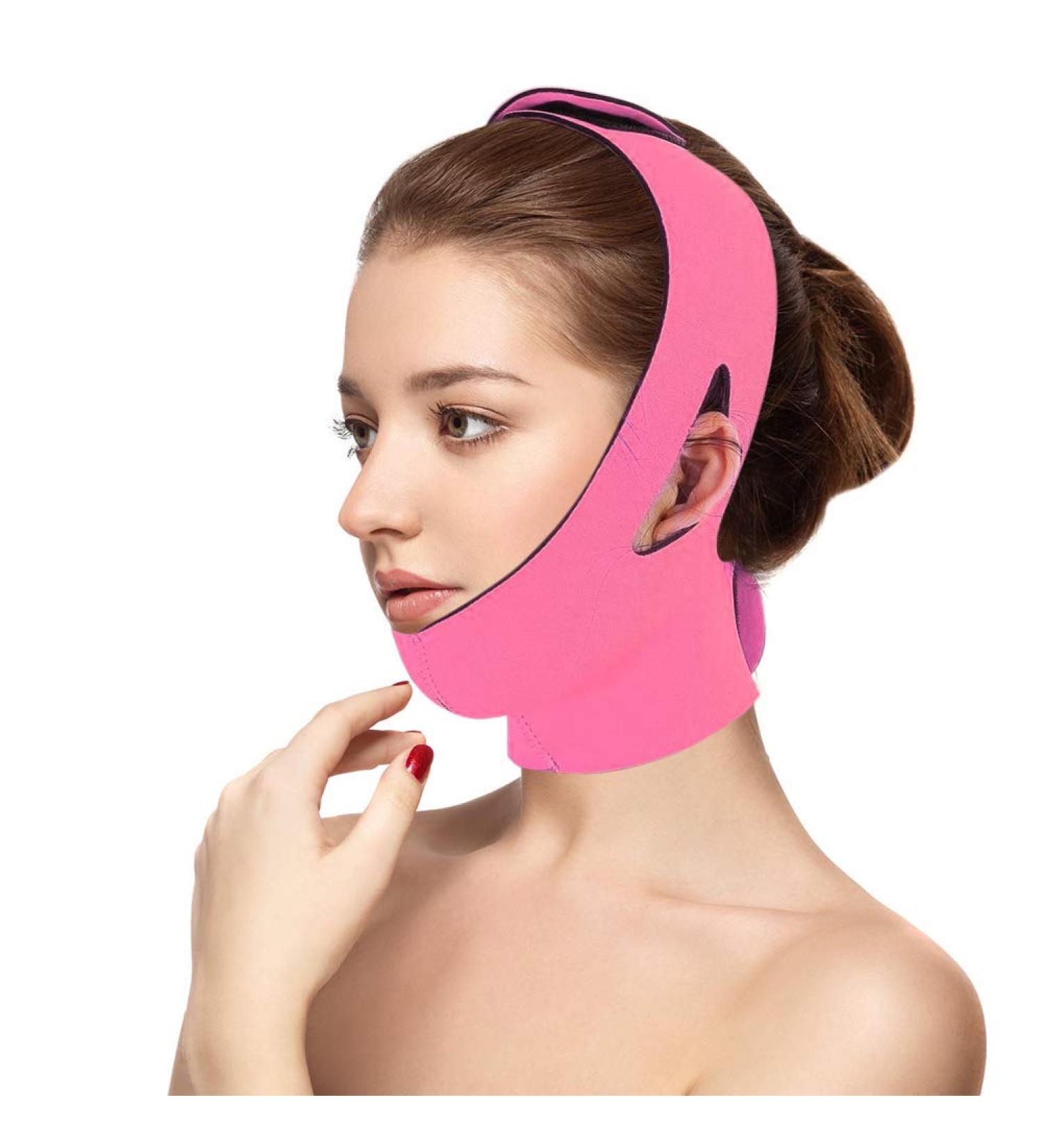 Facial Slimming Mask Face Bandage Nylon & Polyester for Face Care Thin Neck Facelift Double Chin for Women - Buy Online on GoSupps.com