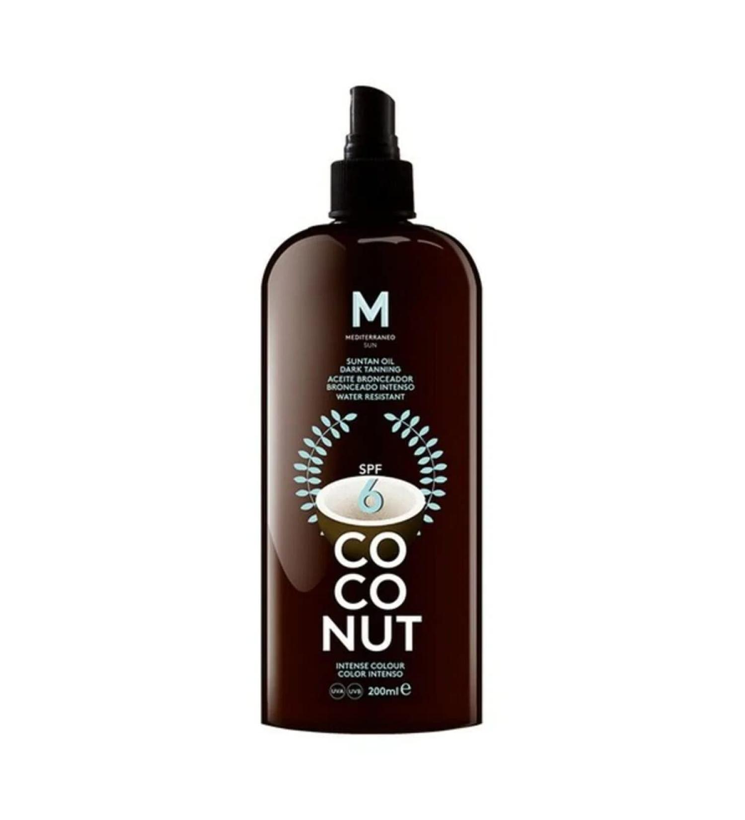 COCONUT suntan oil dark tanning SPF6 200 ml - Buy Online on GoSupps.com