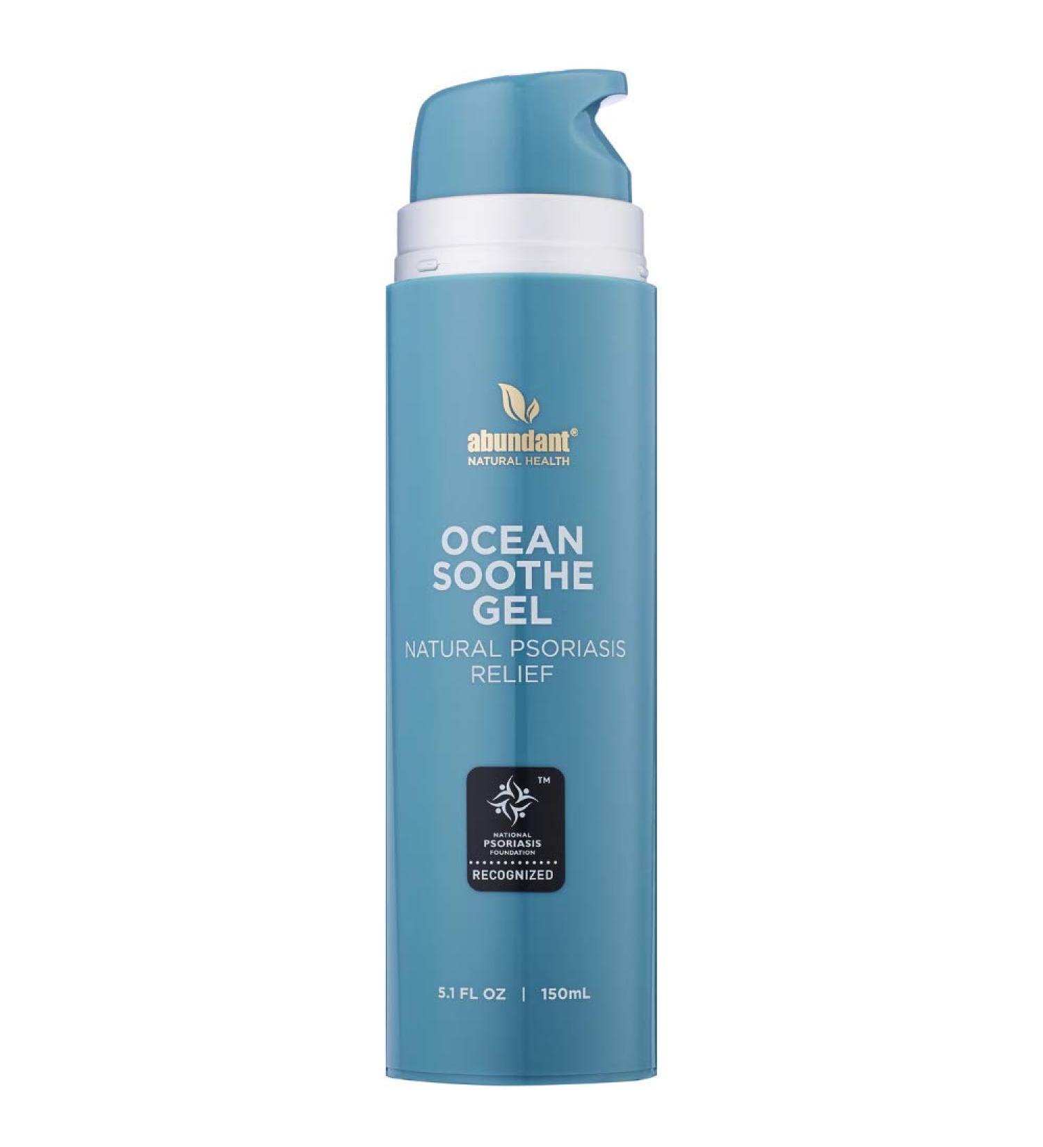 Abundant Natural Health Ocean Soothe Psoriasis Relief Gel 5.1 Fl Oz - High Salt Concentration for Symptomatic Relief of Problematic Skin - Buy Online on GoSupps.com