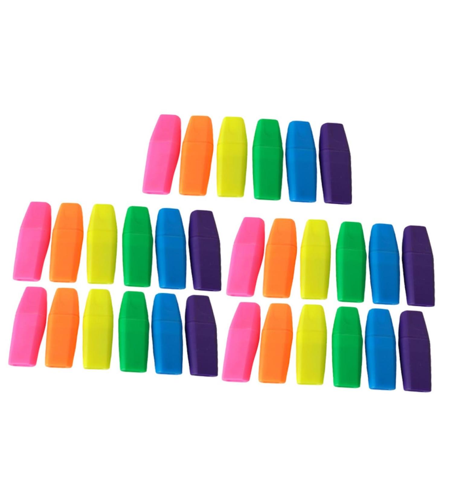  TOGEVAL TOGEVAL 30 Eraser Caps for Pencils Durable TPR Material Easy to Use for Drawing School Supplies Mix of Colors - Buy Online on GoSupps.com