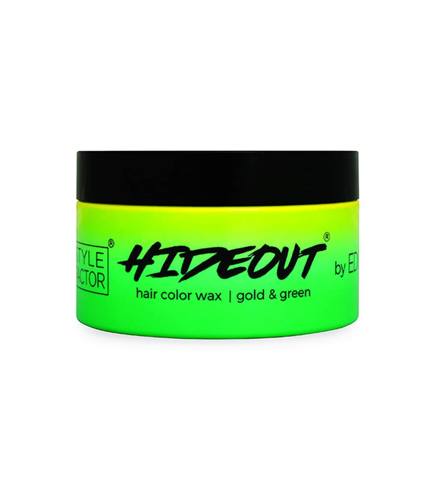 EDGE BOOSTER HIDEOUT Hair Color Wax 2-color (160ml / 5.4oz) (Gold & Green)
