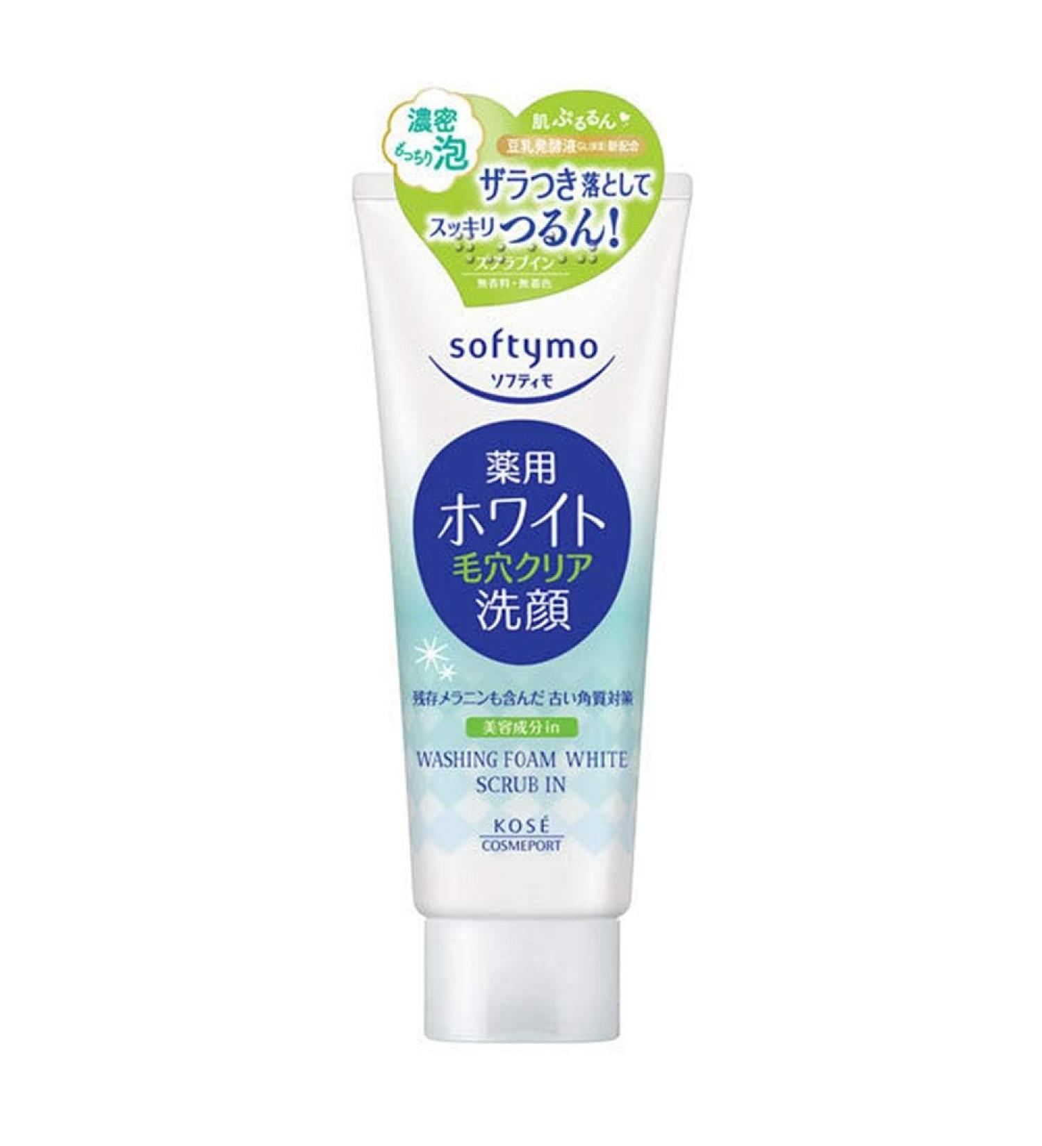 Kose Cosmeport Softymo New Version Face Wash 150g -White - Pore Clear (Green Tea Set) - Buy Online on GoSupps.com