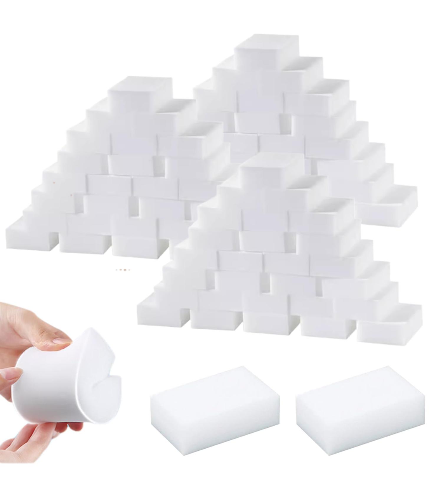 Sponges for Cleaning 100Pcs Eraser Sponges for Cleaning Cuttable Foam Sponge Cleaning Sponges Thick and Long Lasting White Sponges Multi-Functional Eraser Sponges - Buy Online on GoSupps.com