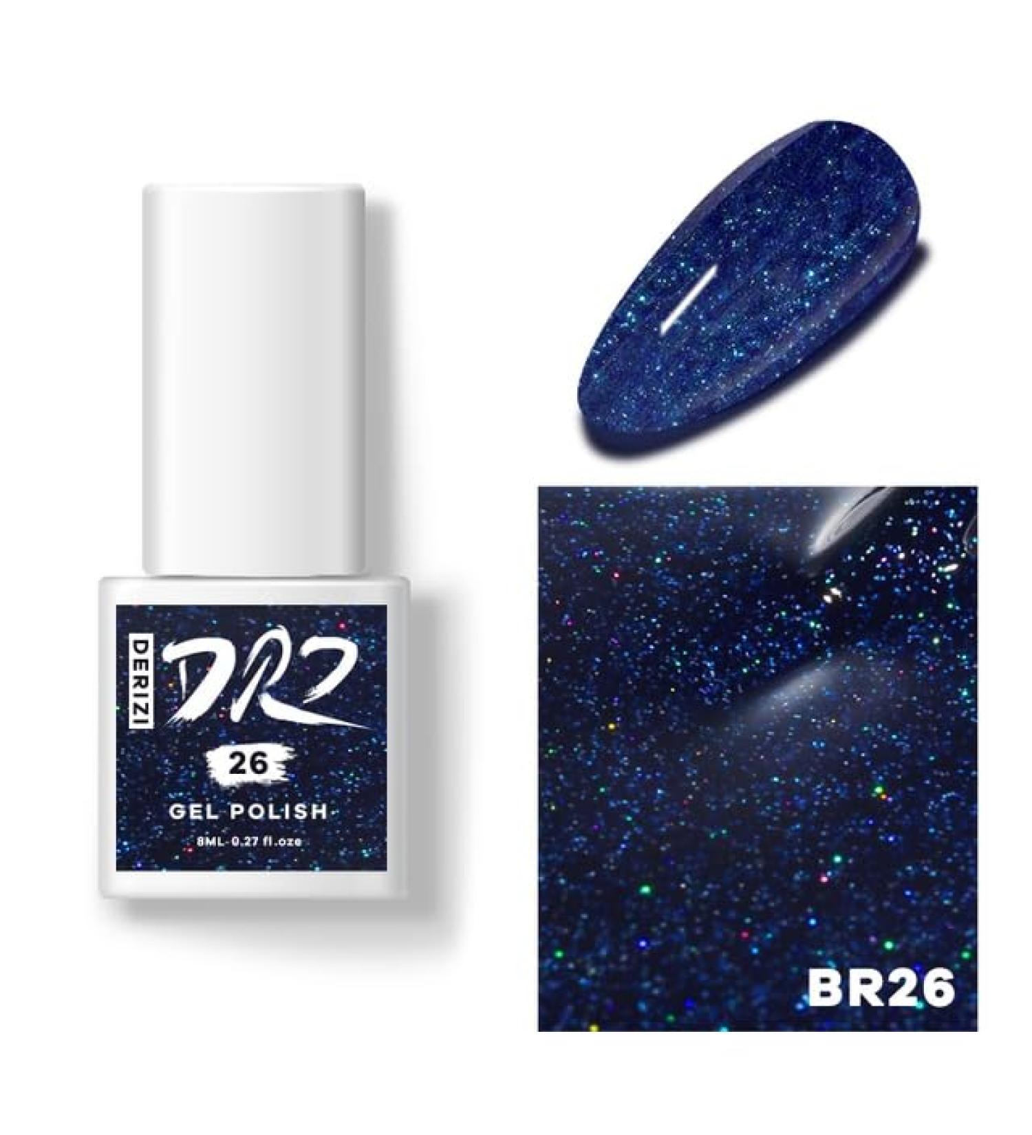 DERIZI 60 Colors Gel Nail Polish Semipermanant Nail Polish Varnish Semi-Permanent Varnish UV Nail Gel Primer Soak Off Nail Art - (Color: BR26-8ml) - Buy Online on GoSupps.com