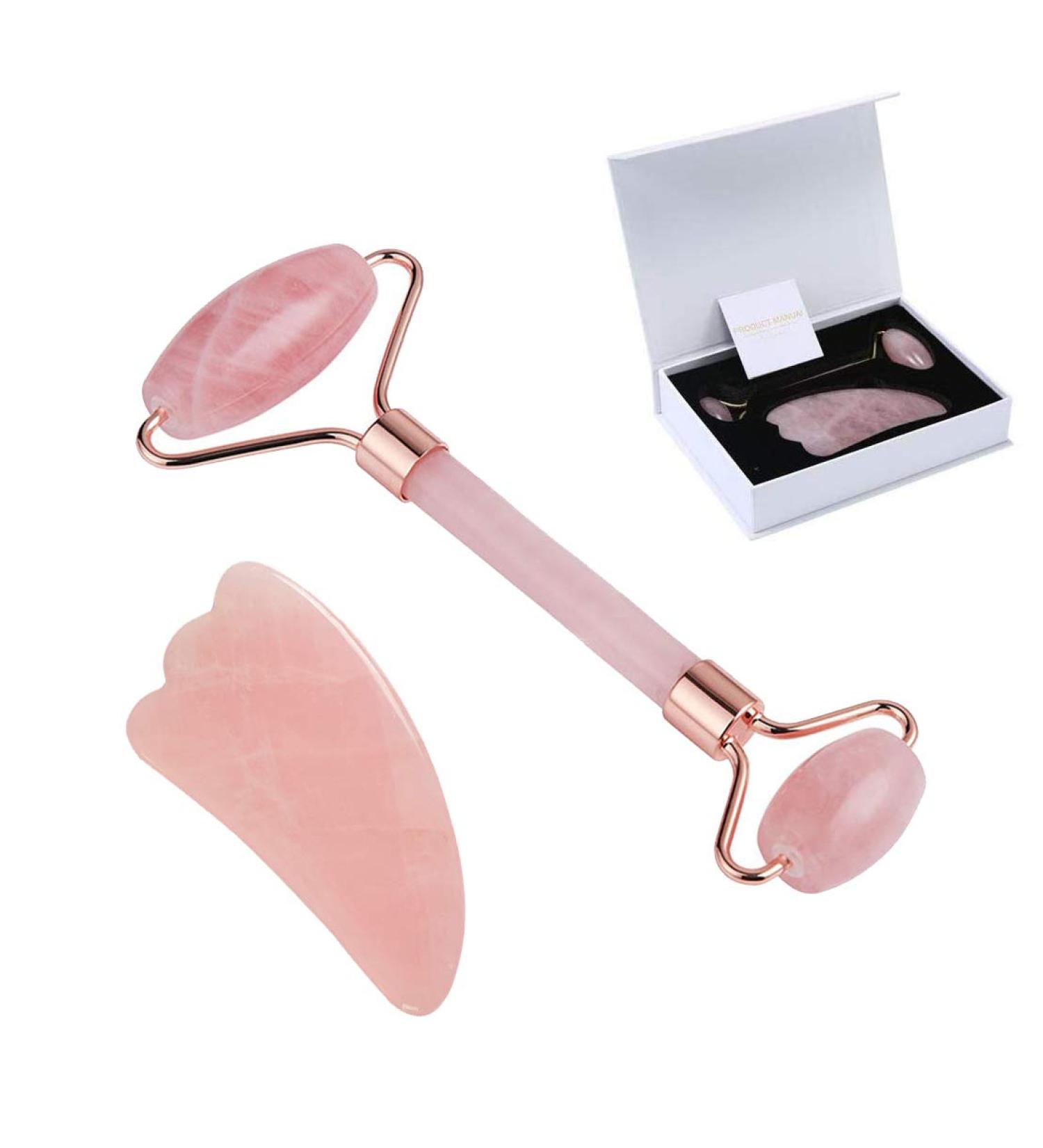 Buy LZLRUN Jade Roller & Gua Sha Tools Set - Natural Skin Rejuvenation for Puffiness Relief | International Shipping Available - Buy Online on GoSupps.com