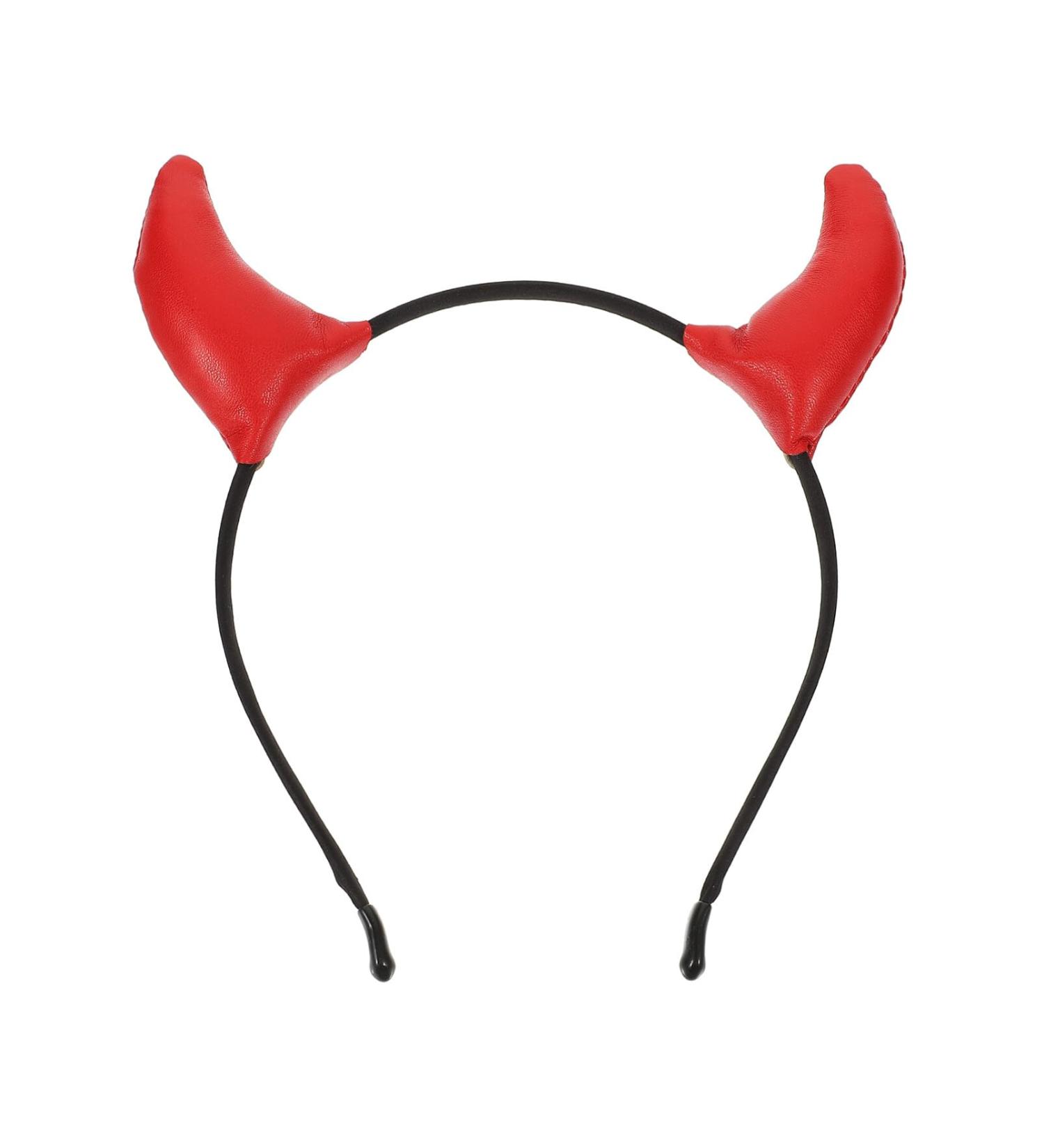 minkissy Devil Horns Headband - Halloween Devil Ears Hairband - Cosplay Parties Costume Accessory for Women Kids Red Halloween Party - Buy Online on GoSupps.com
