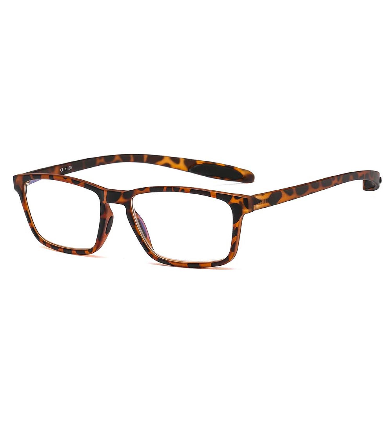 Suertree Blue Light Filter Reading Glasses - TR90 Frame for PC & Gaming - 2.5x Magnification - UV Protection - Stylish Leopard Design for Women & Men - 1PC - Buy Online on GoSupps.com