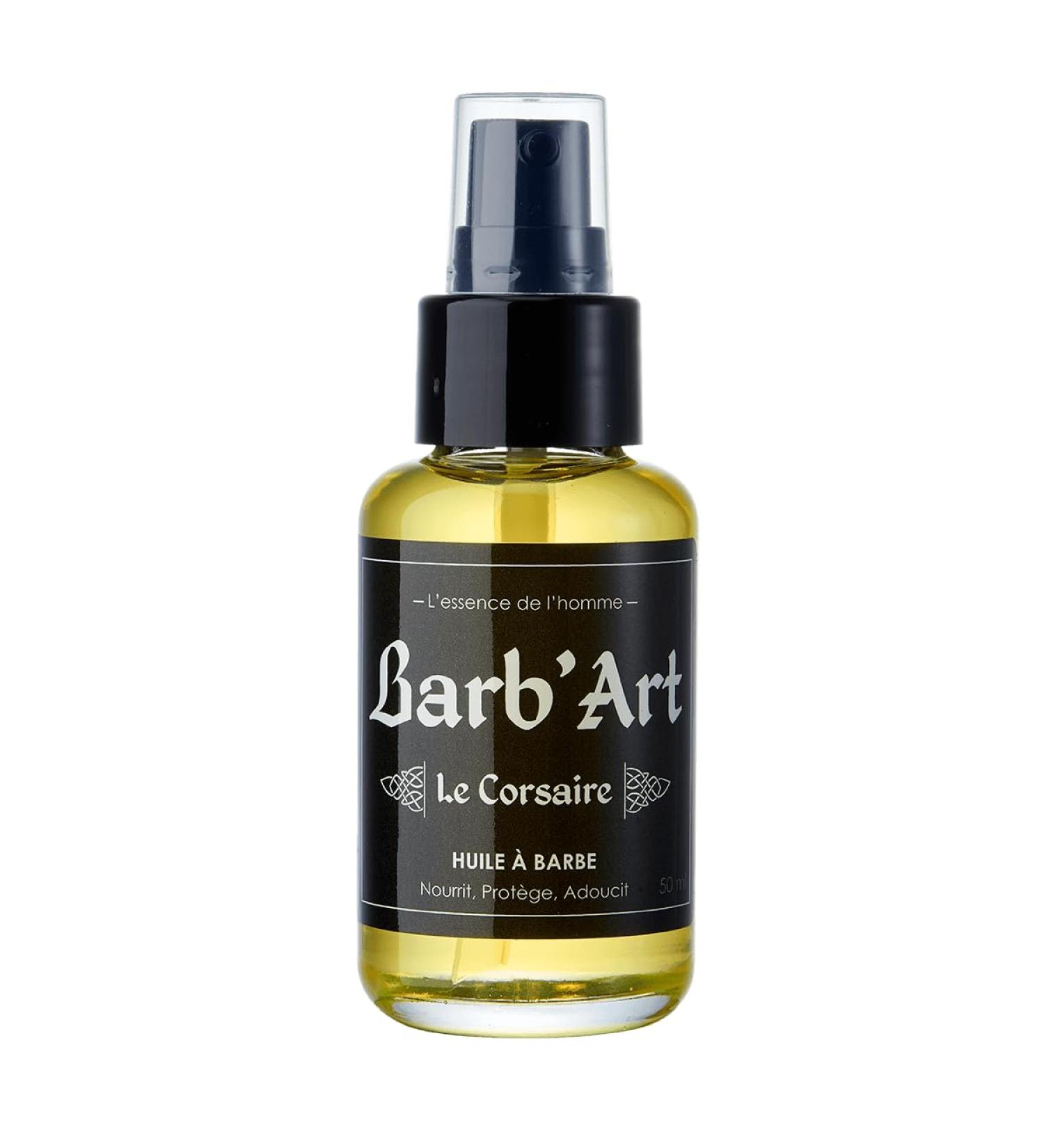 Barb'Art Barb'Art - Magnificent Beard Oil - Beard Care - Organic Argan Sesame and Jojoba Oils - "The Corsair" - 50ml