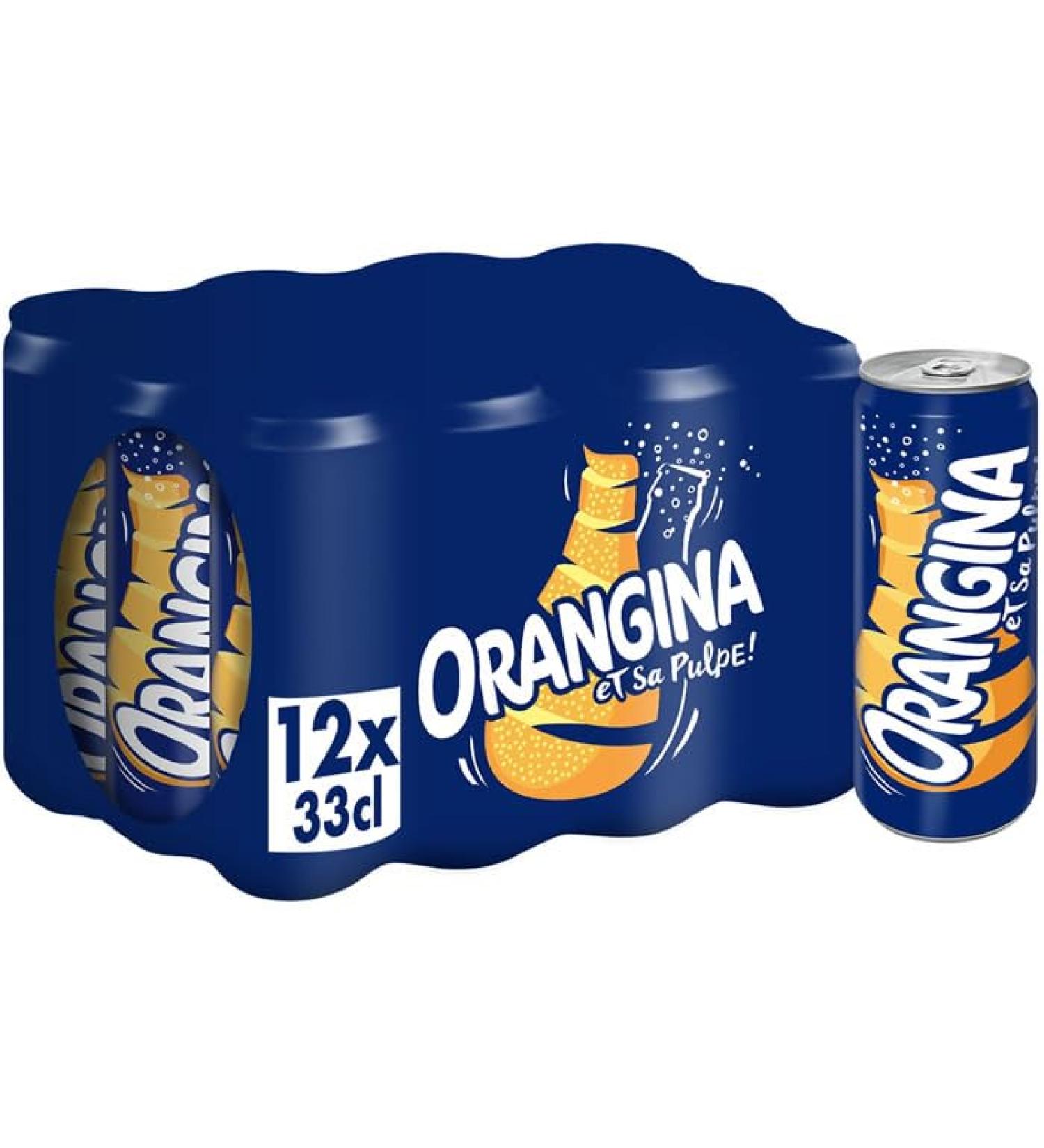 Boisson gazeuse la pulpe d'orange 12 x 33 cl