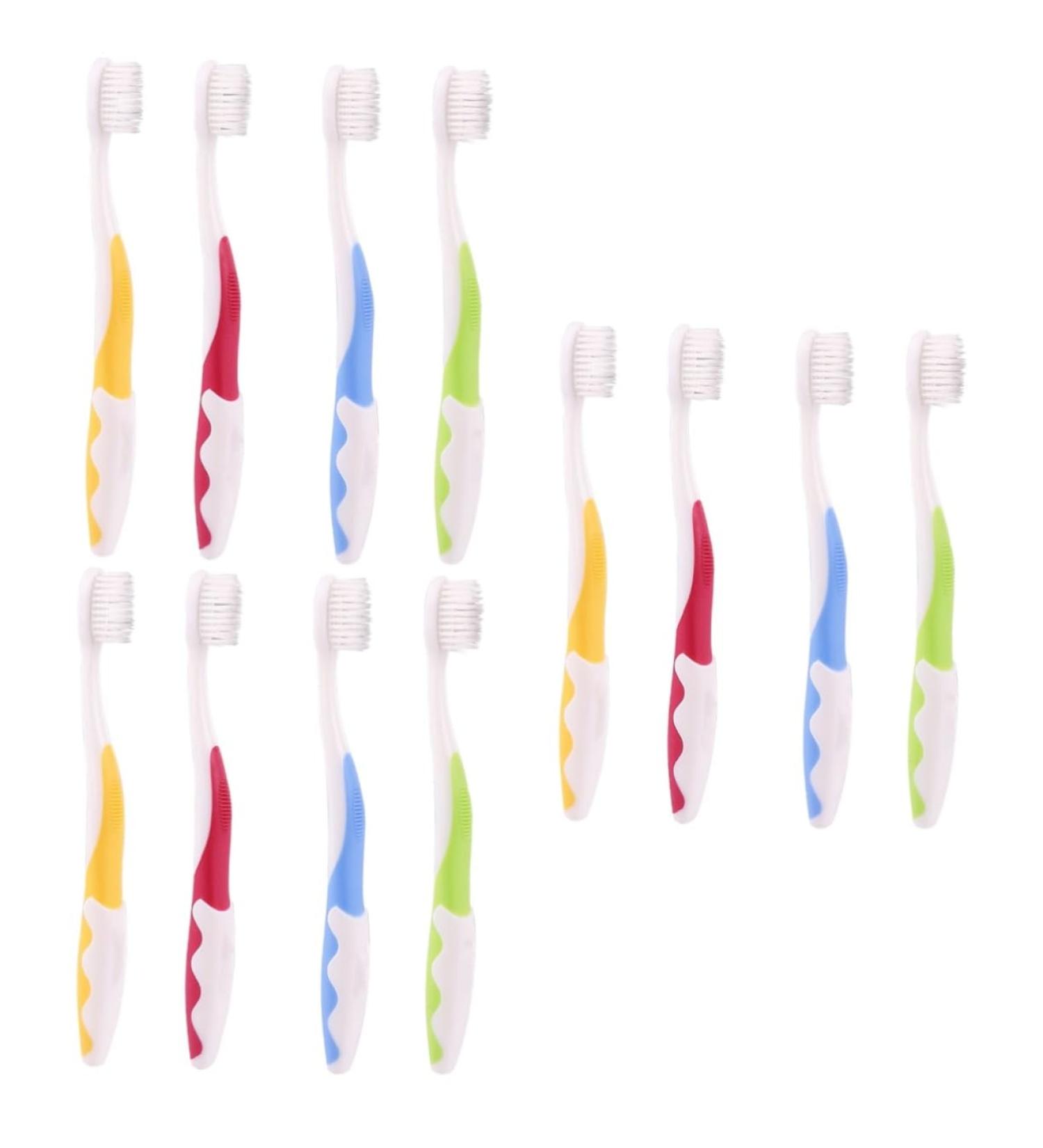 Minkissy 12-Piece Children's Manual Toothbrush Set | Baby Family Oral Care Tools Perfect for Pregnant Women - Buy Online on GoSupps.com