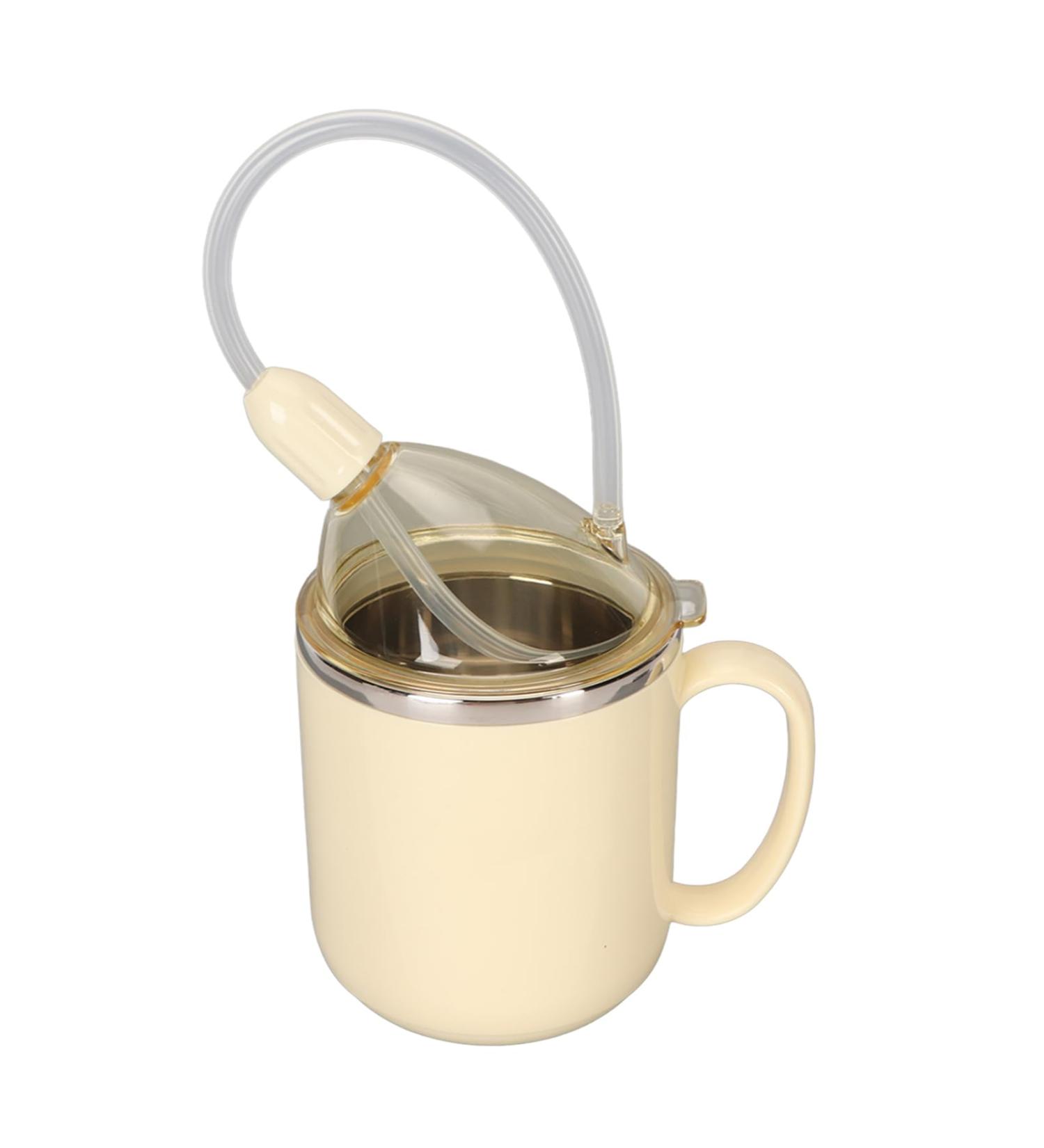 Convested 360 Leakproof Drinking Cup with Straw - Multifuntional & Rotatable for Convalescent Use (Yellow) - Buy Online on GoSupps.com