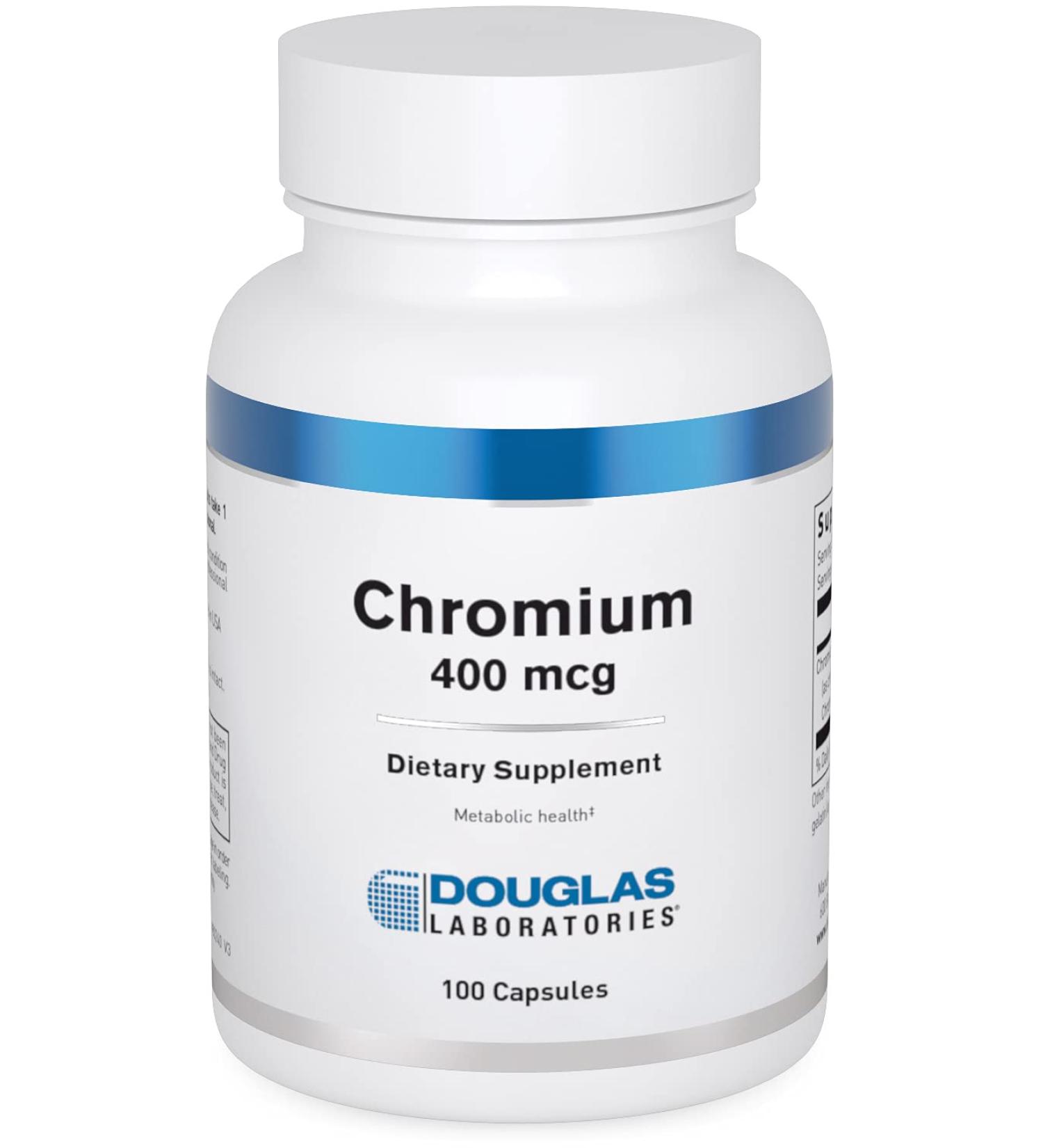 Douglas Laboratories Chromium 400 mcg | Supports Healthy Metabolism | 100 Capsules - Buy Online on GoSupps.com
