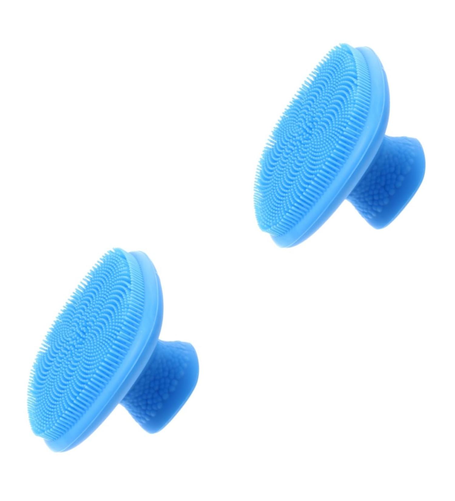 FRCOLOR 2 x Cleaning Brush Makeup Removal Bath Sets Silicone Face Cleanser Silicone Face Massage Brush Cheek Silica Gel Water Drops - Buy Online on GoSupps.com
