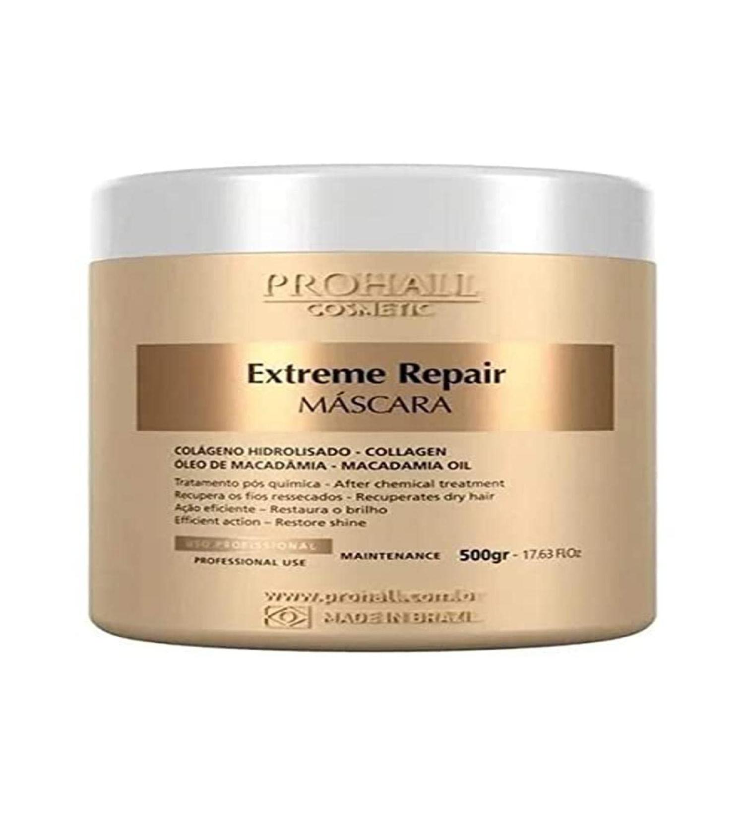 Prohall Cosmetic Hair Mask for women (17.6 fl.oz).Extreme Repair Hair Treatment Masks for Damage hair Synthesized with Natural Ingredients