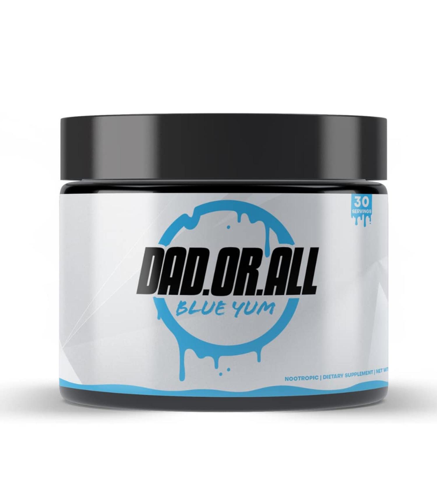 DADORALL Nootropic Powder | Sugar-Free Energy & Focus Drink Mix | 200mg Caffeine | Blue Yum Flavor | 30 Servings | International Shipping - Buy Online on GoSupps.com