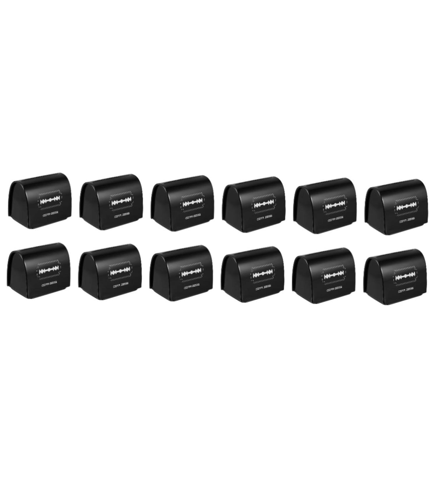 FRCOLOR 12 STK Blade Storage Box | Razor Bank Container for Safe Blade Disposal | Black Compact & Durable | 3-Piece Set (6.5x4.5x6cm) - Buy Online on GoSupps.com