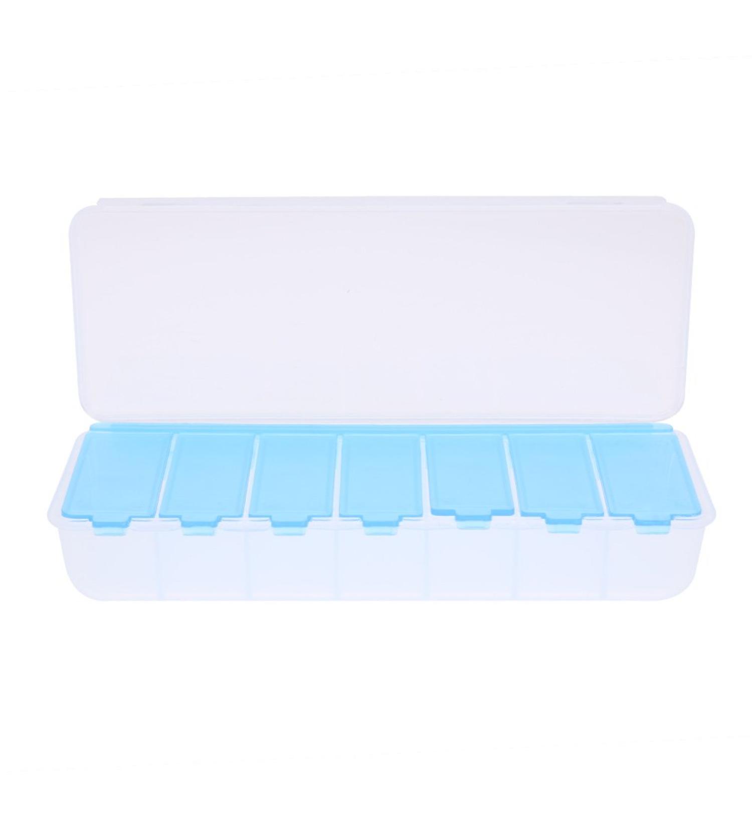 Demiawaking Large 7 Compartment Storage Box for Jewelry Contact Lenses & Medicine | Convenient Organizer | International Shipping - Buy Online on GoSupps.com