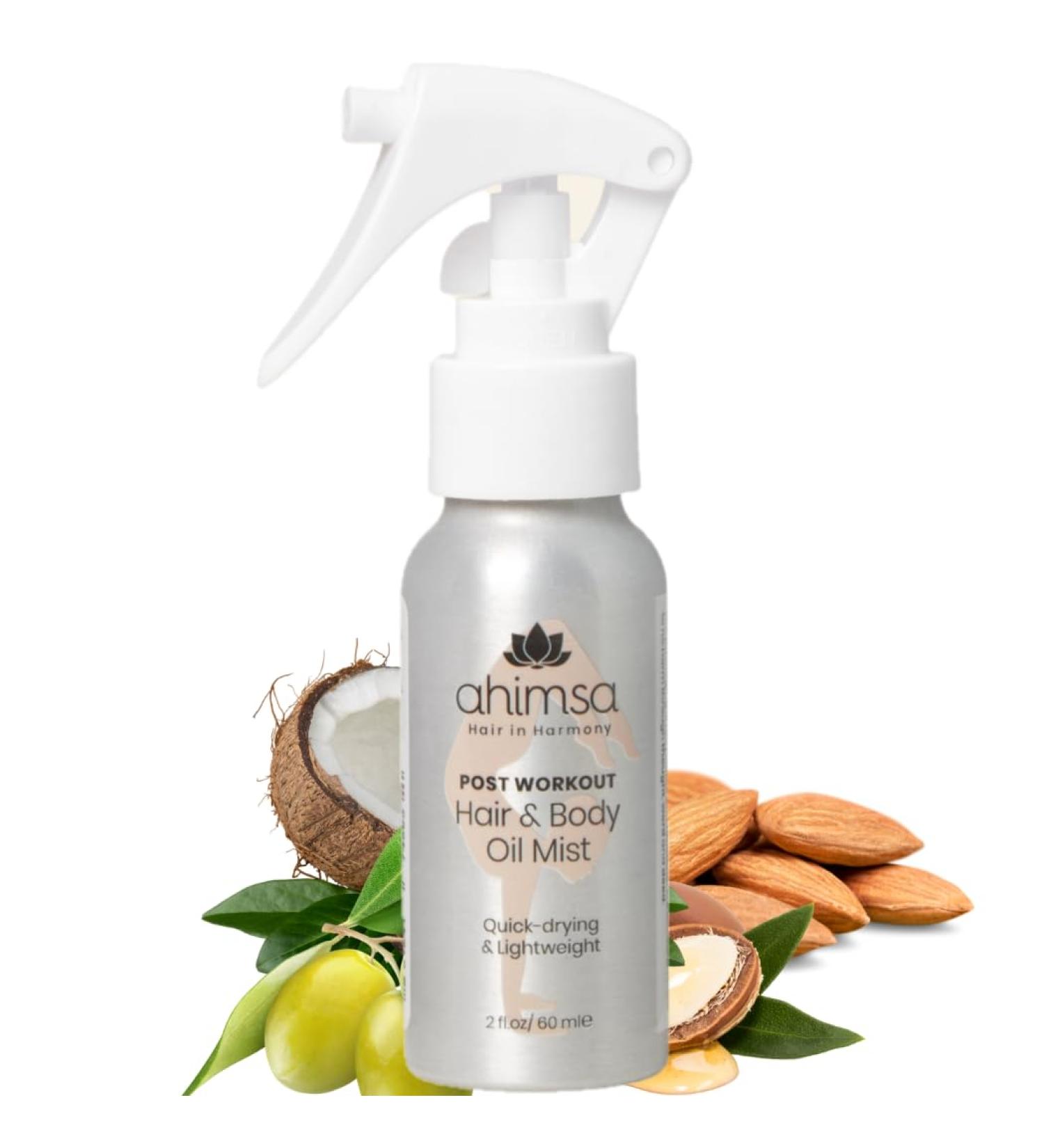 Hair & Body Oil Spray Mist | 8 Essential Oils | Quick Drying | Nourish & Moisturize | Non-Silicone | Vegan & Cruelty Free | Coconut & Argan Oil - Buy Online on GoSupps.com