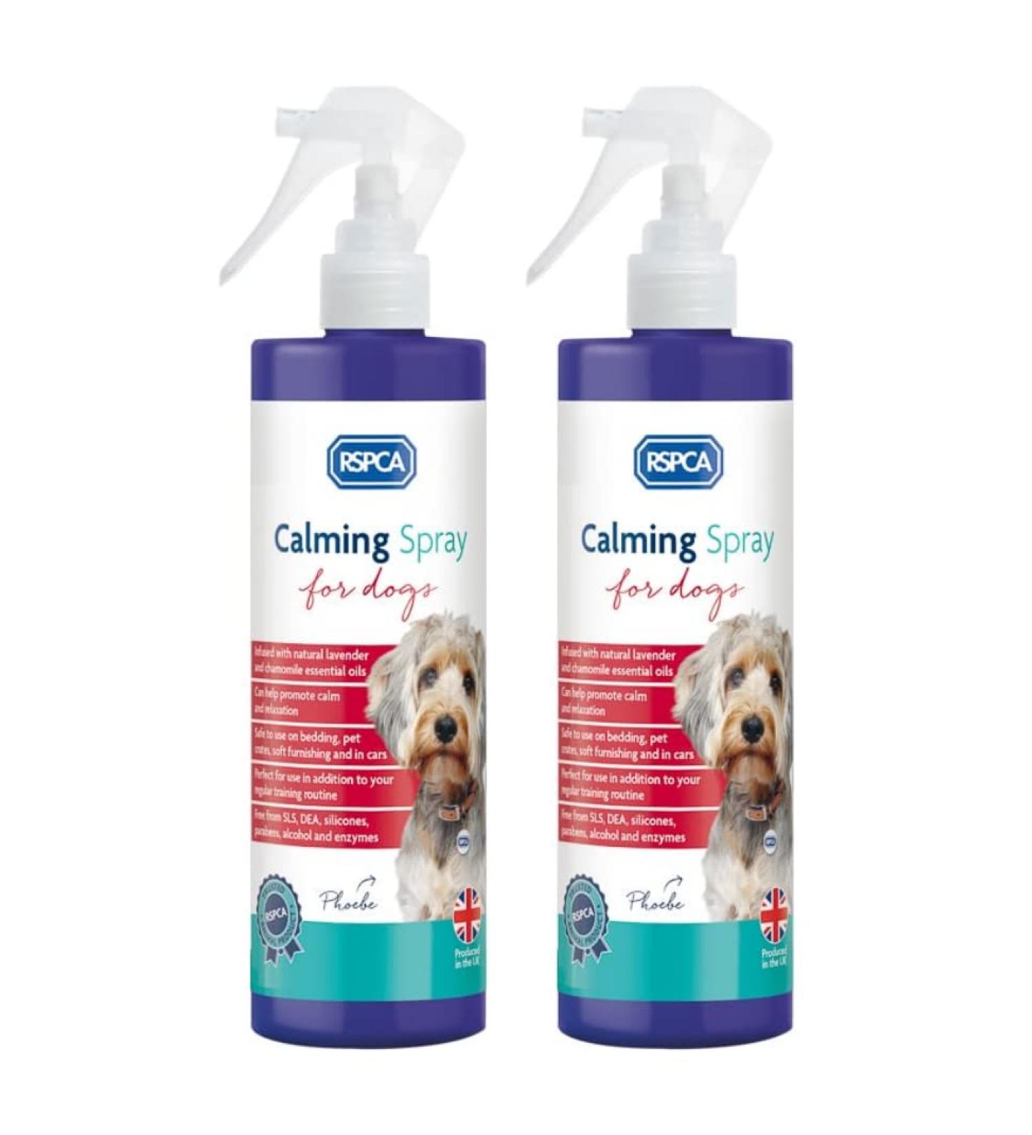 RSPCA 2 x 250ml Calming Spray for dogs - Stress & Anxiety Relief - Buy Online on GoSupps.com